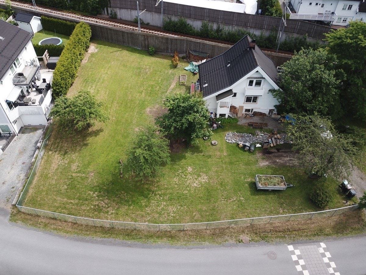 Tomt sett fra drone Galleribilde