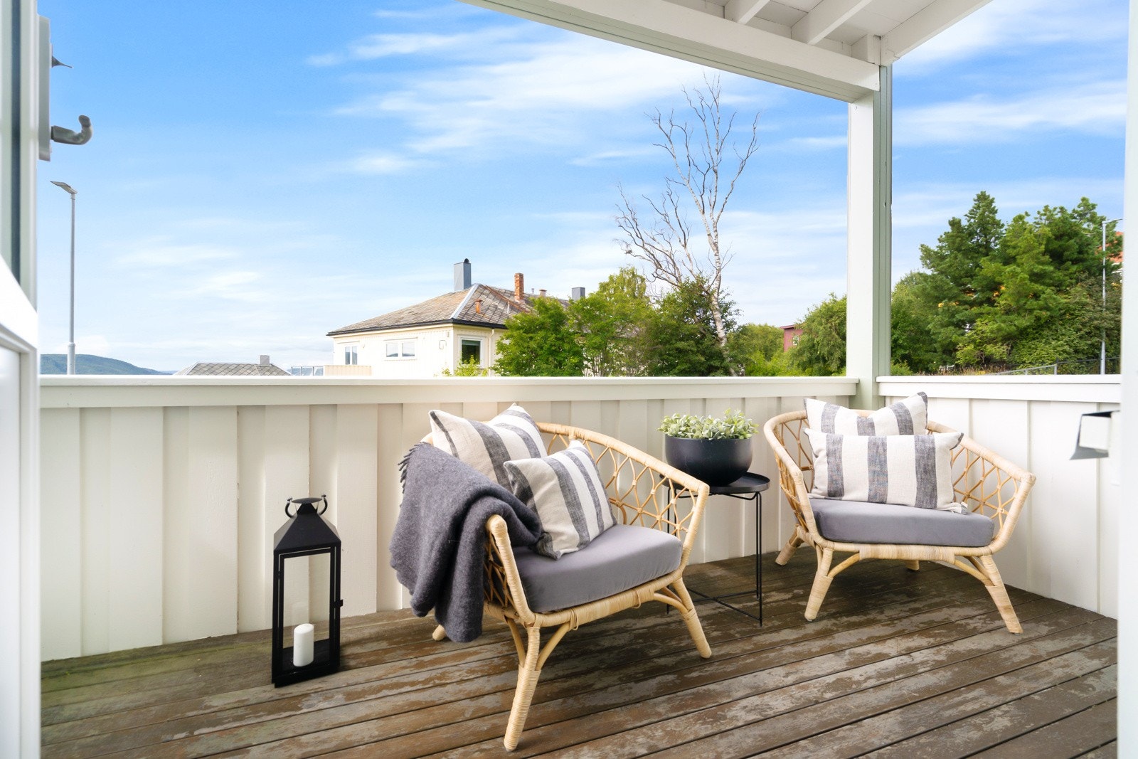 Her kan man innrede med ønsket utemøblement. Galleribilde