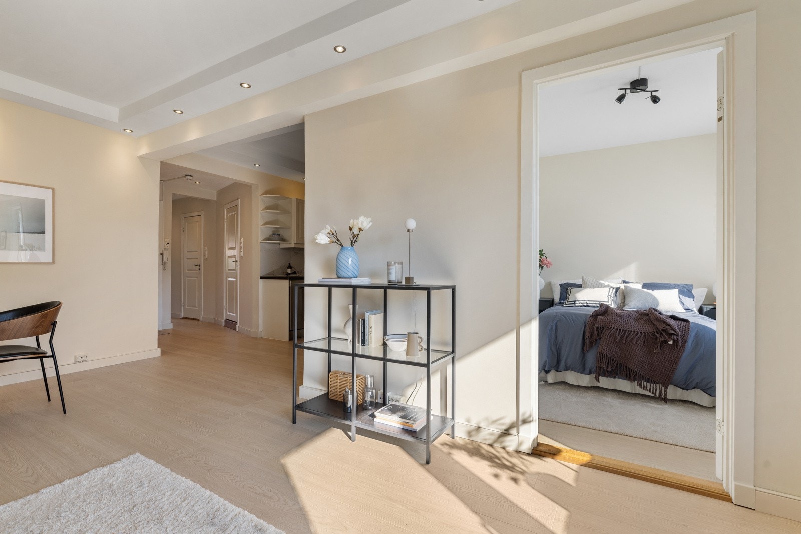 Leiligheten har nye gulv fra 2024. Galleribilde