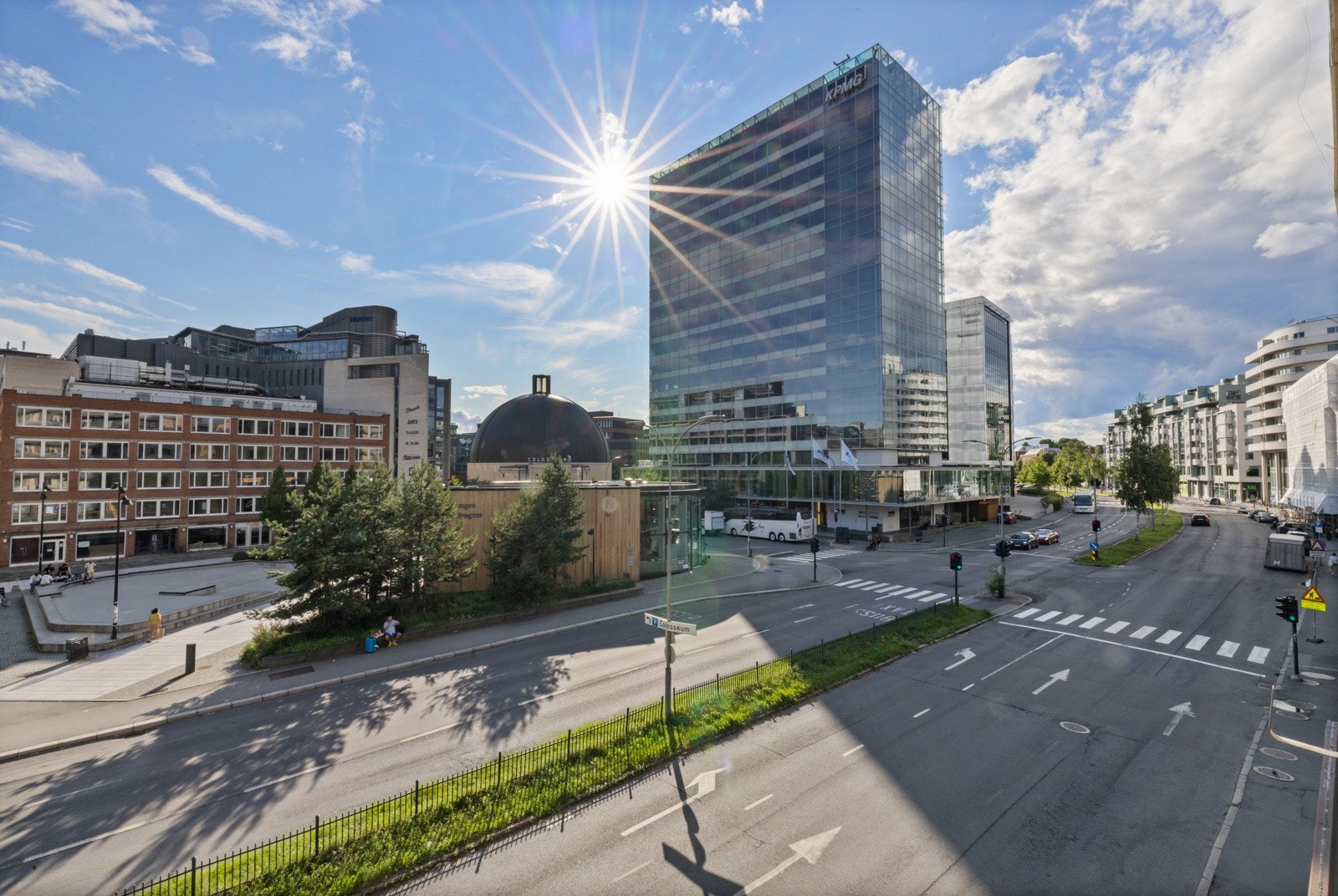 Hyggelig utsikt fra balkongen. Galleribilde