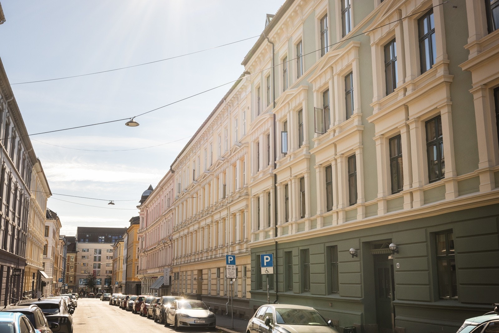 Fasade mot Vibes gate. Galleribilde