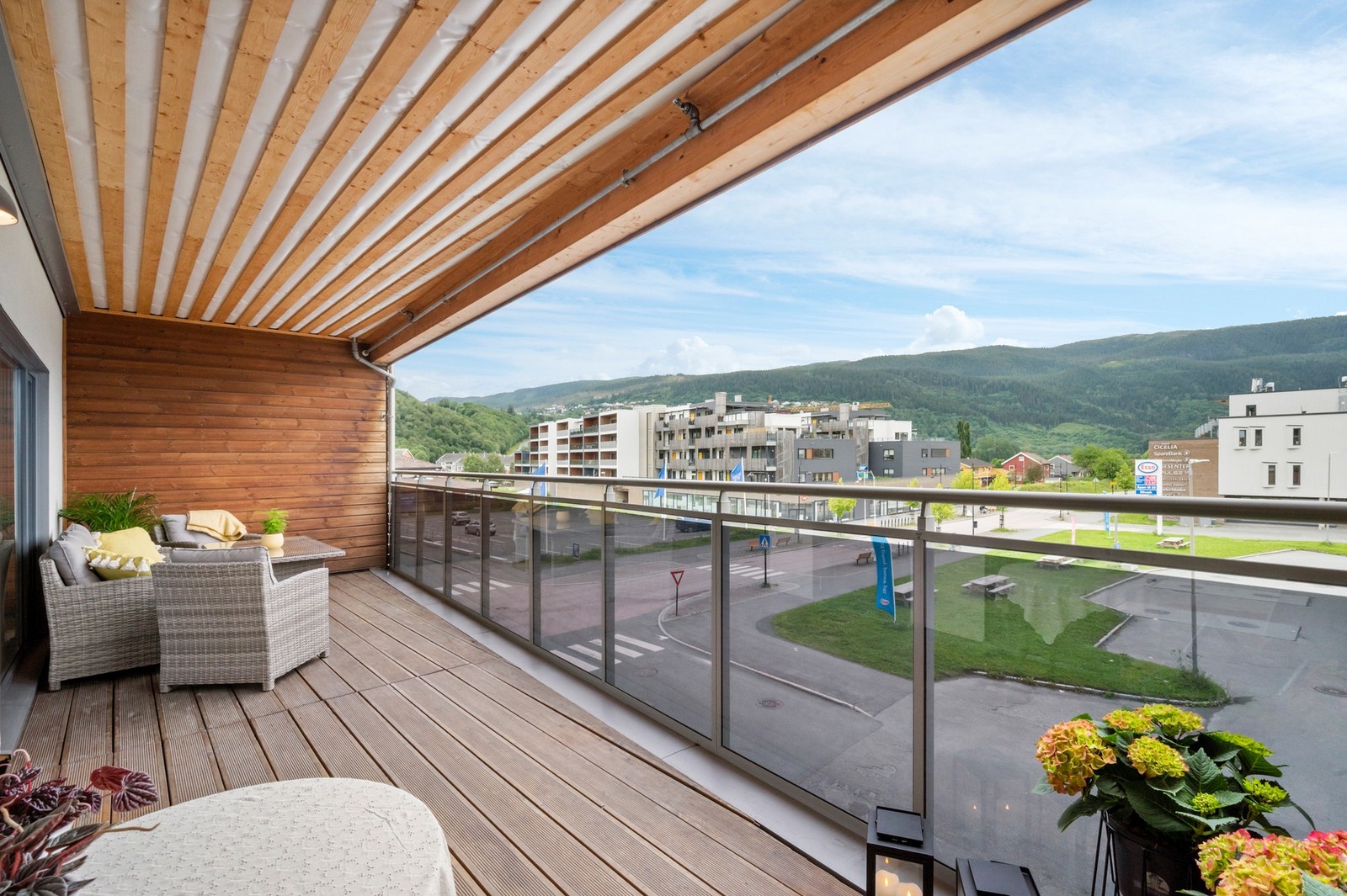 Her kan du nyte de gode solforholdene. Galleribilde