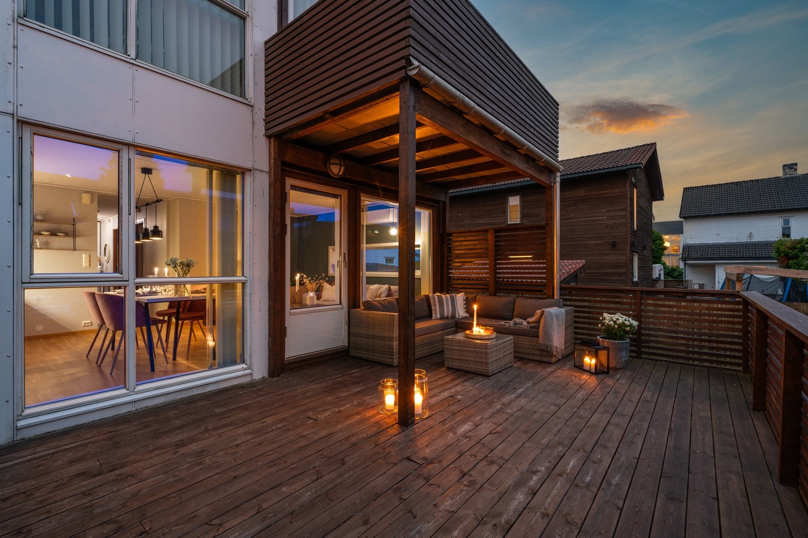 Kveldsbilde | Terrasse Galleribilde