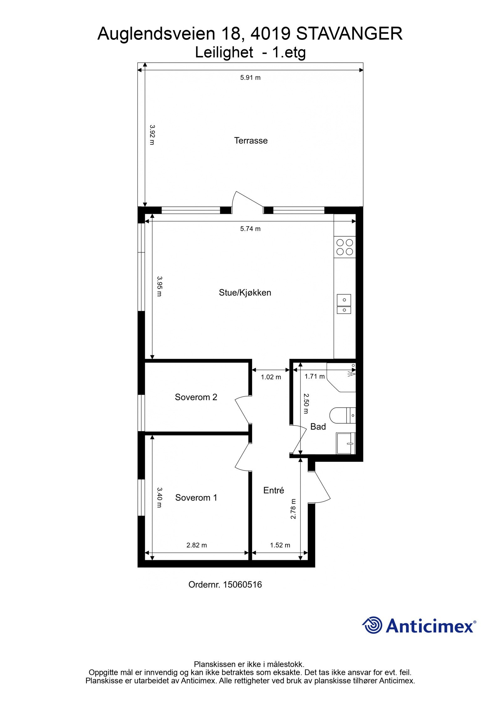 Plantegning | Auglendsveien 18 Galleribilde