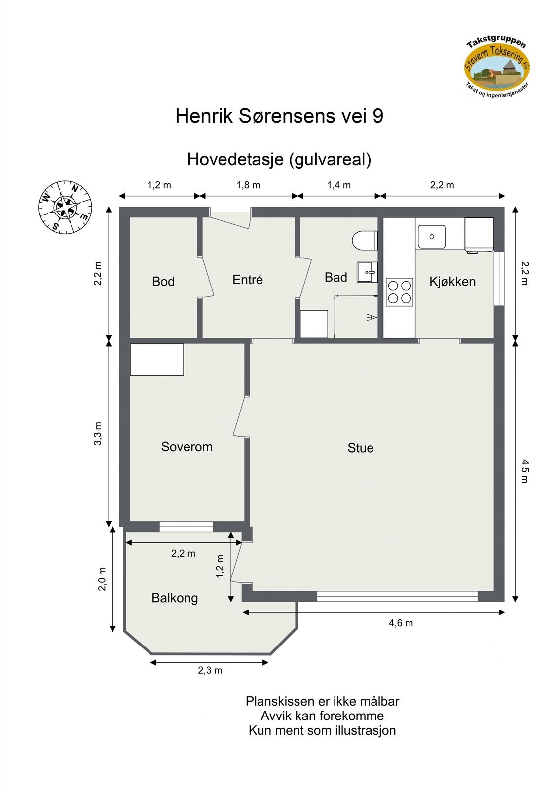 Målbarplantegning Galleribilde