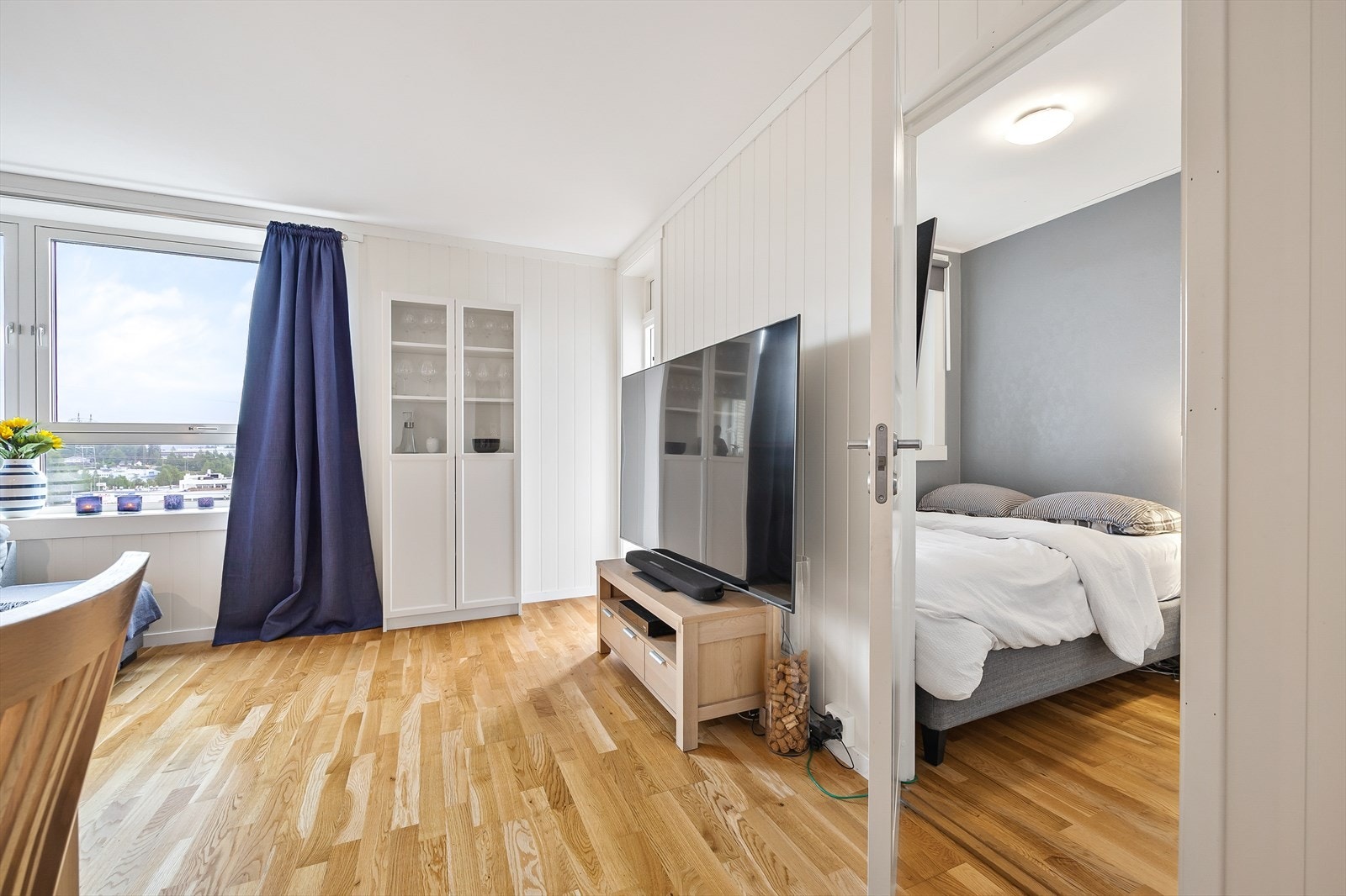 Soverommet ligger i tilknytning til stuen. Galleribilde