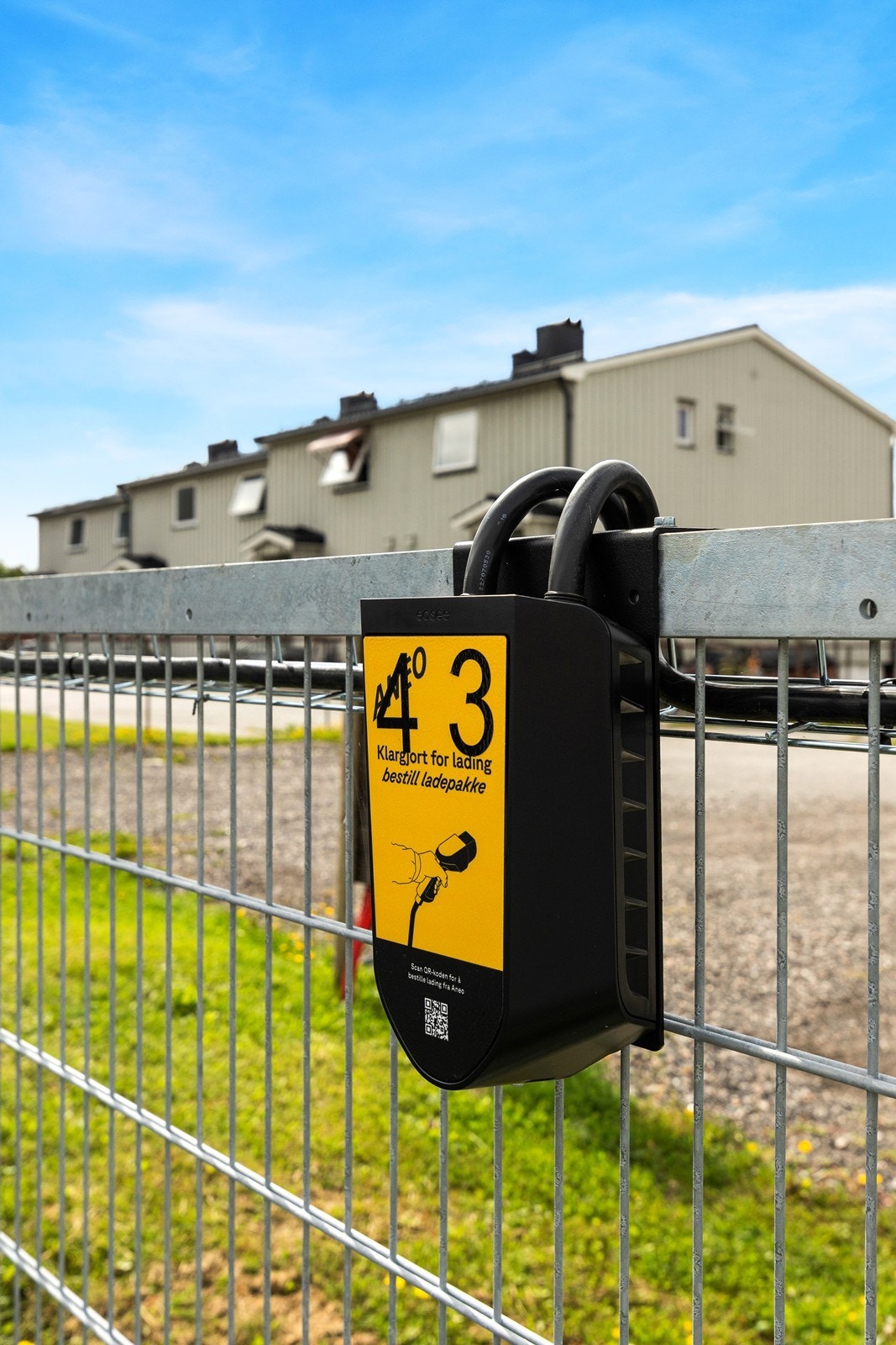 Klargjort for montering av lader til elbil. Galleribilde