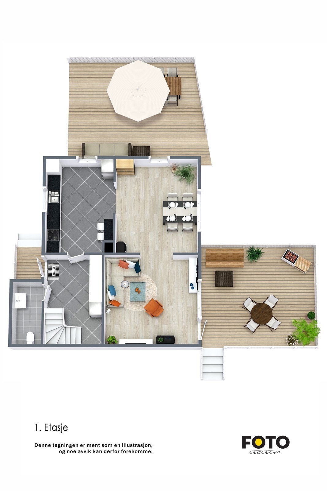 Veiledende plantegning 1. etasje - Ikke målbar Galleribilde