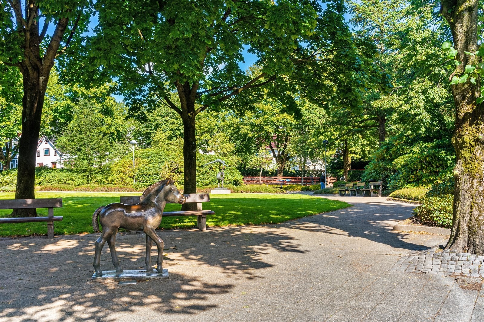 Øglændparken like ovenfor sentrum få min fra boligen. Galleribilde