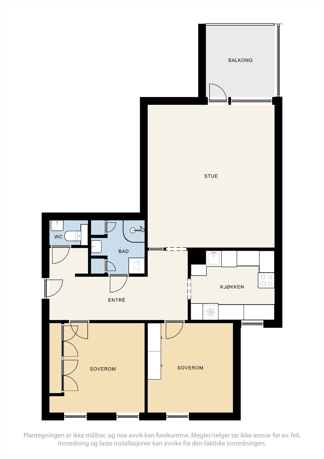 Plantegning er ment som illustrasjon Galleribilde