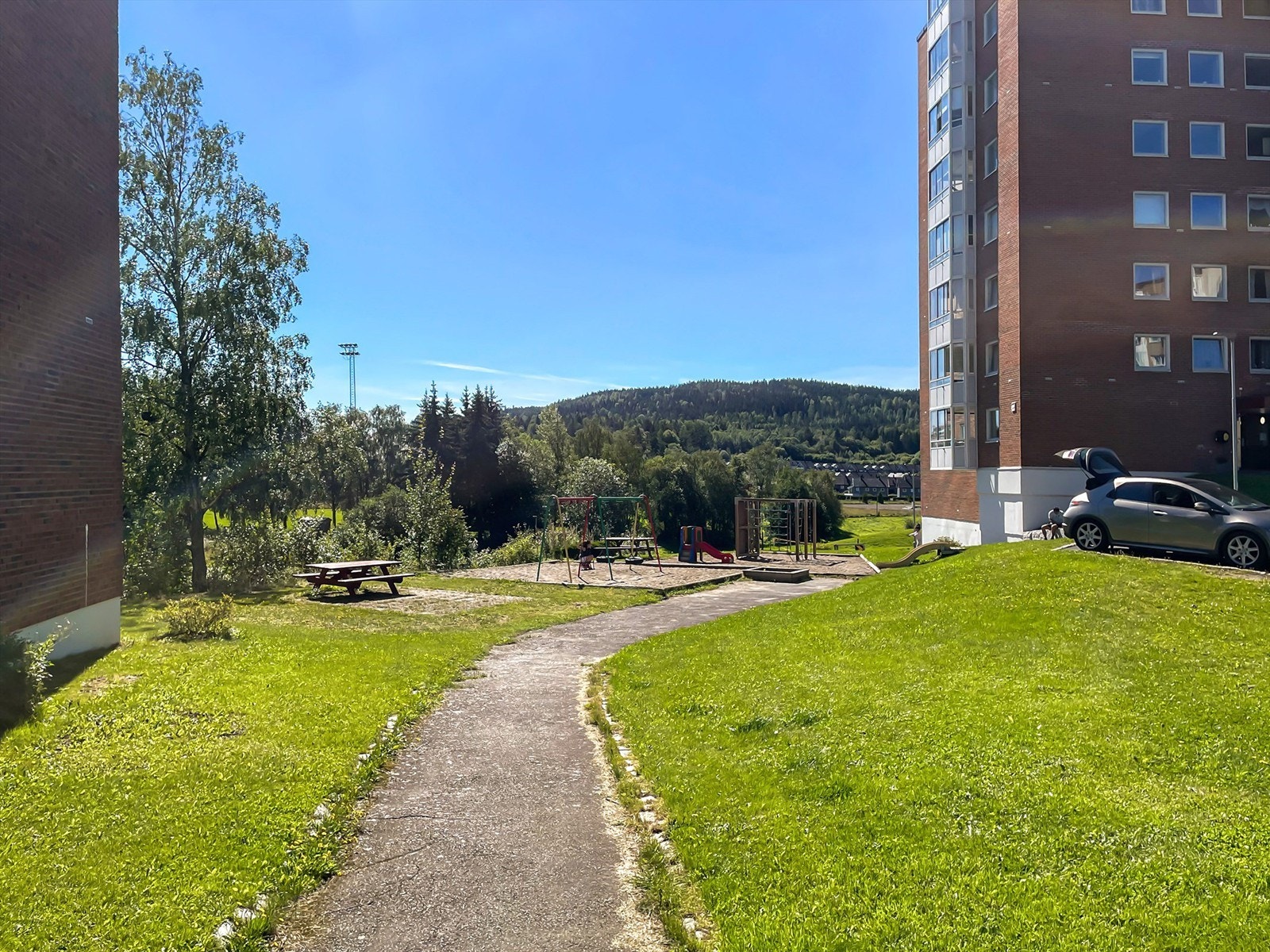 Tomten har også lekeplass for de minste. Galleribilde