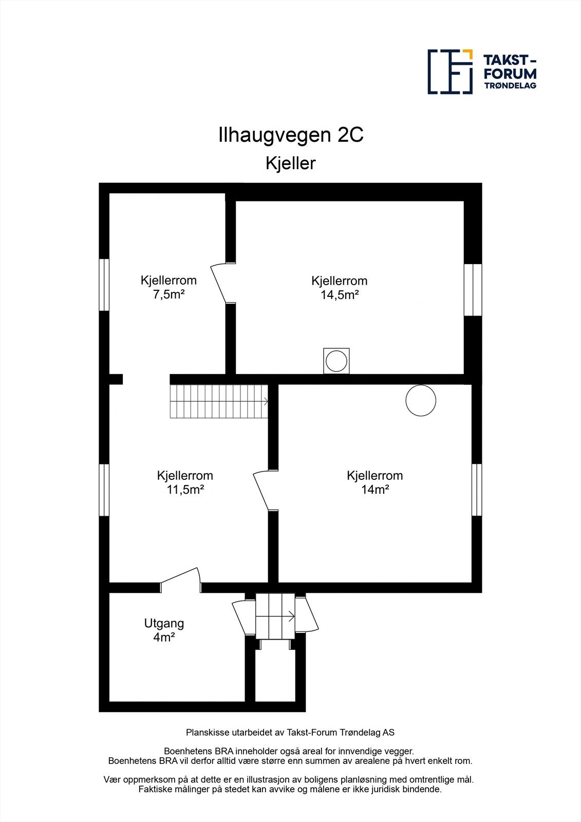 Plantegning kjelleretasje. Galleribilde