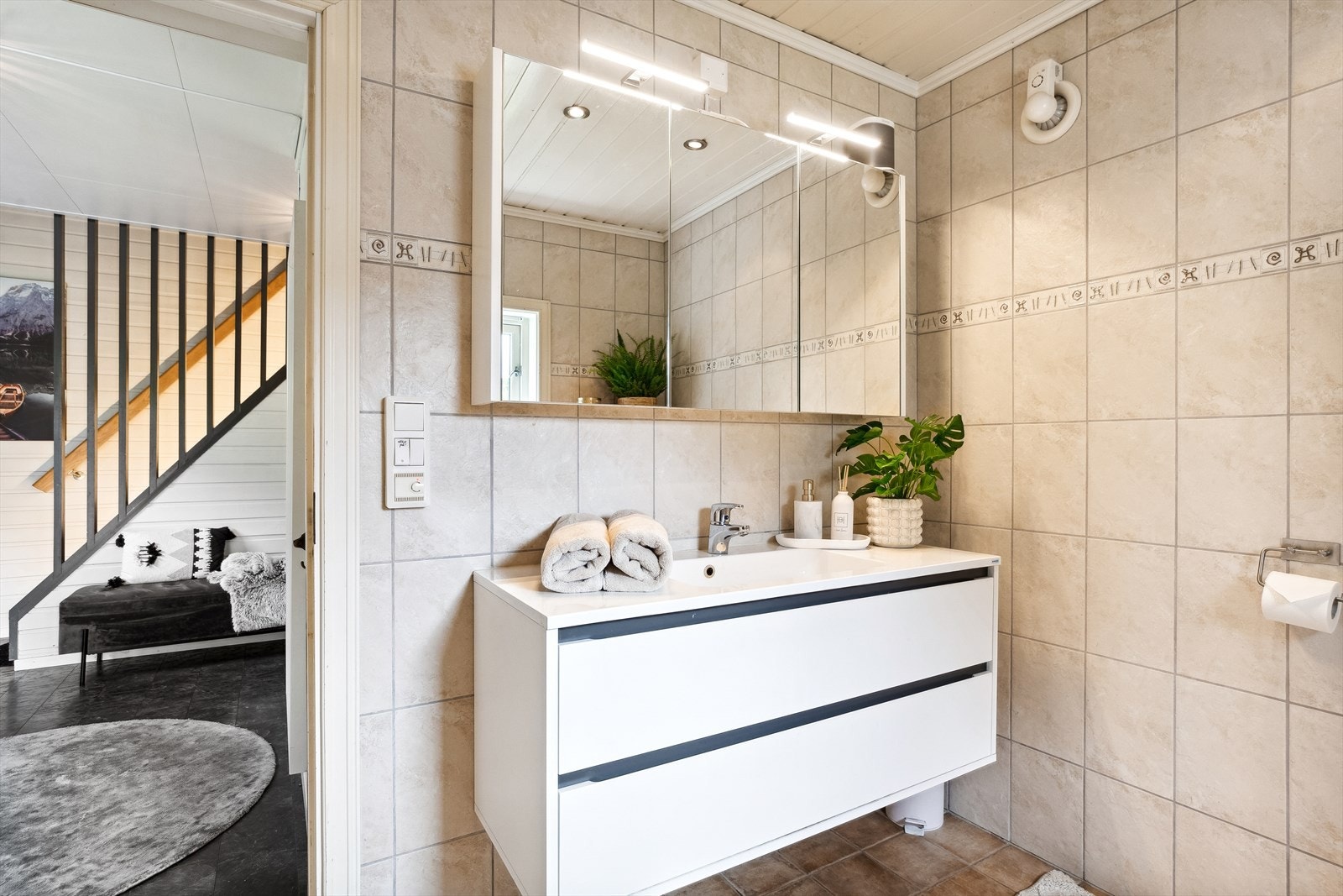 Badet ligger i første etasje. Galleribilde