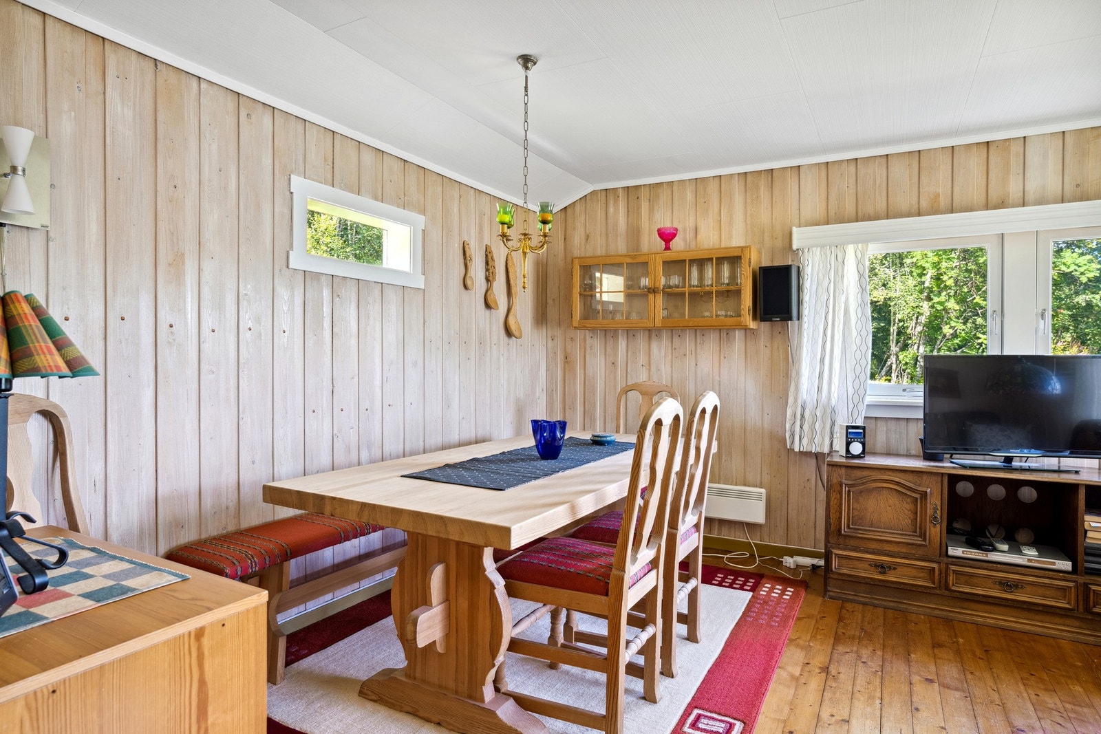 Dagene innendørs kan benyttes til gode samtaler, tv-titting og sosiale måltider. Galleribilde