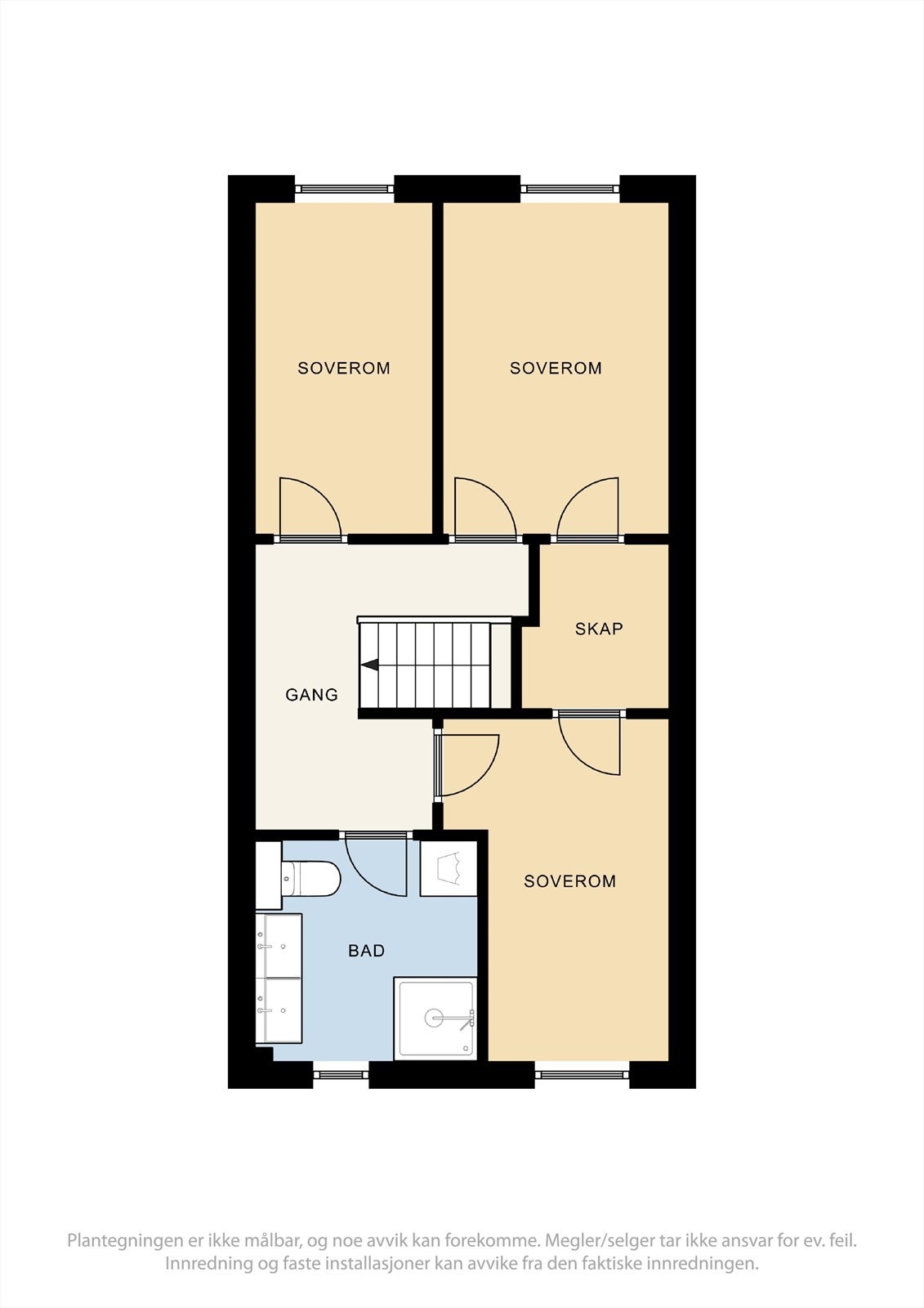 Plantegning 2. etasje Galleribilde