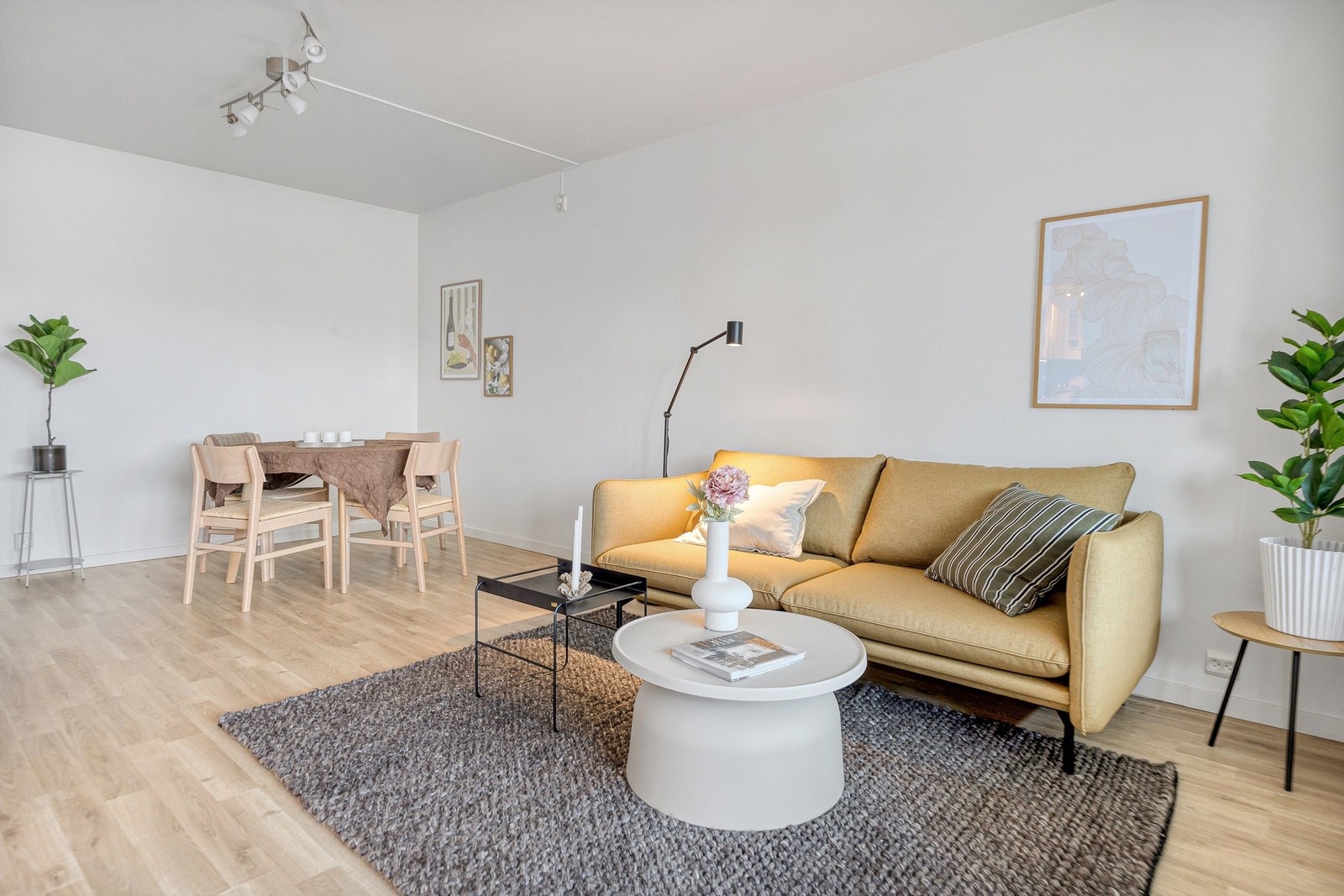 Lys og romslig stue. Galleribilde