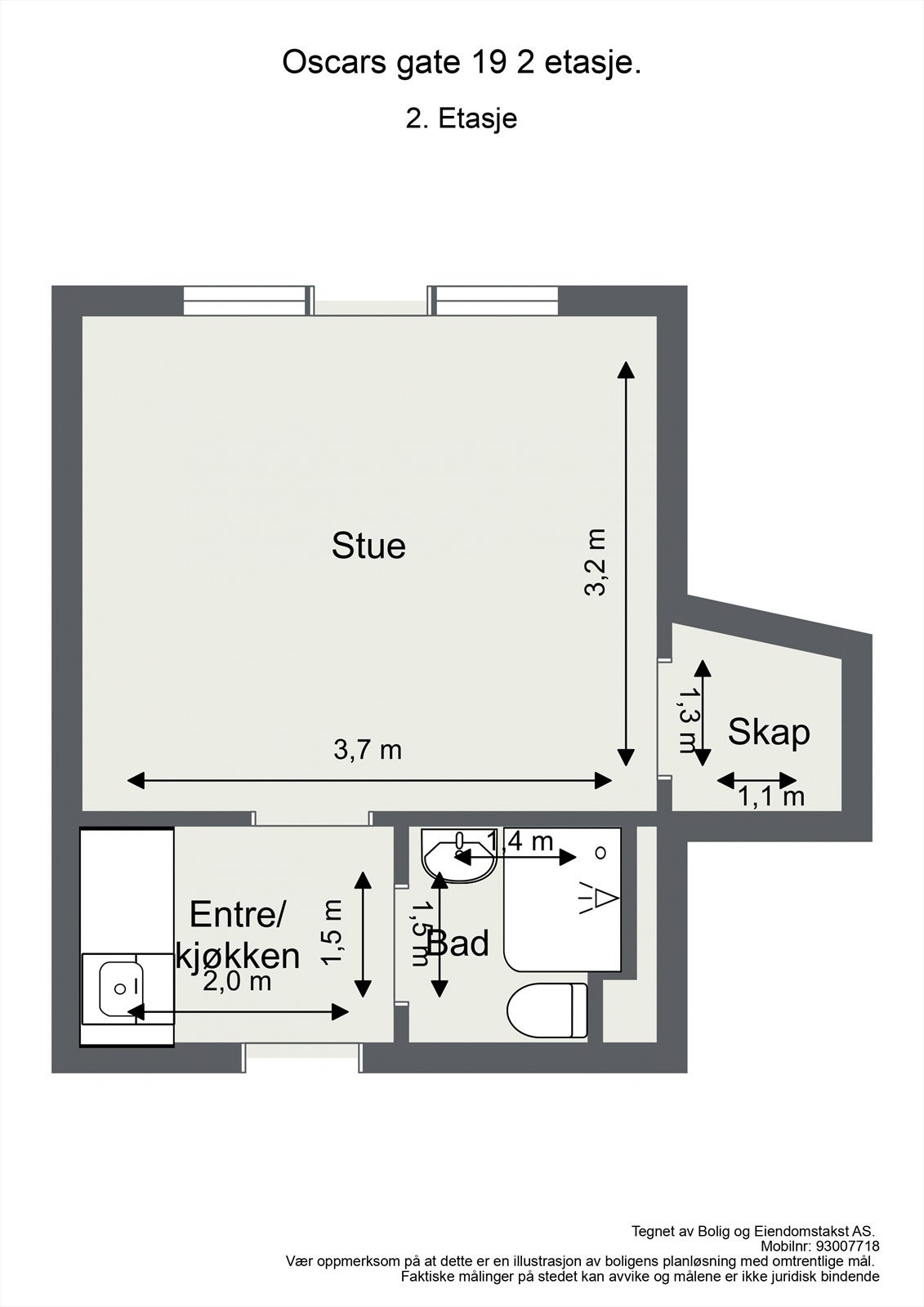 Plantegning Galleribilde