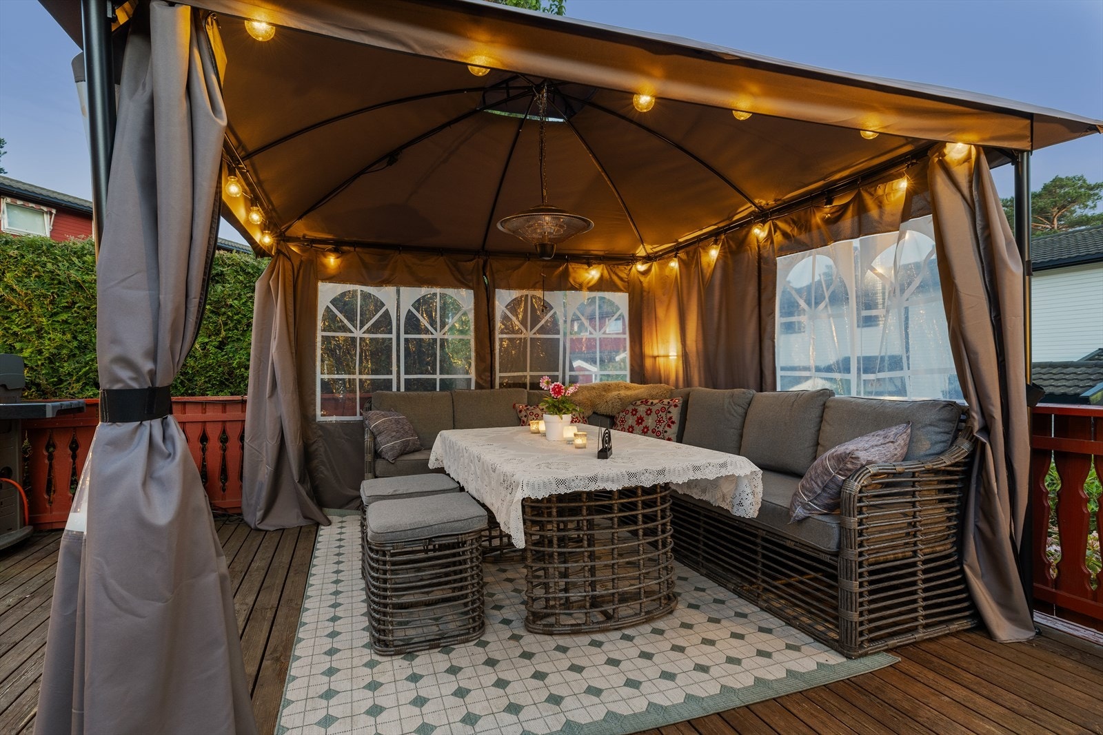 Paviljongen gir skydd gjennom store deler av året. Galleribilde