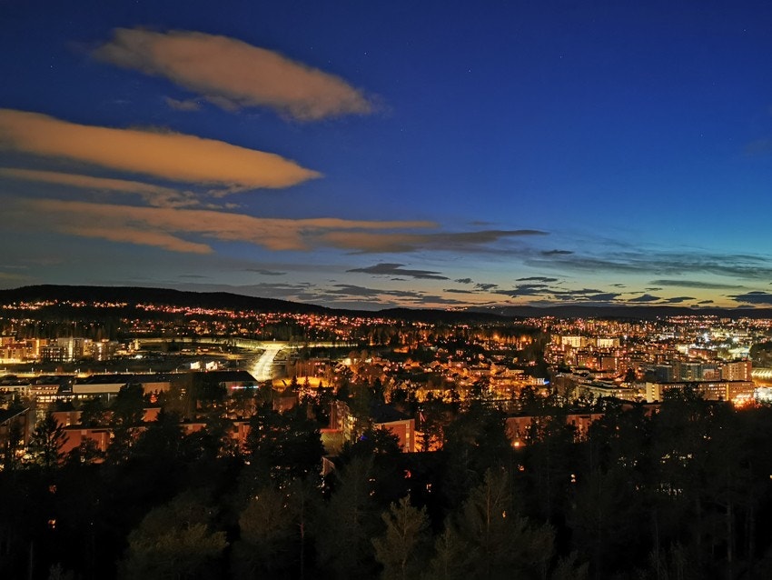 Kveldsstemning fra balkongen Galleribilde