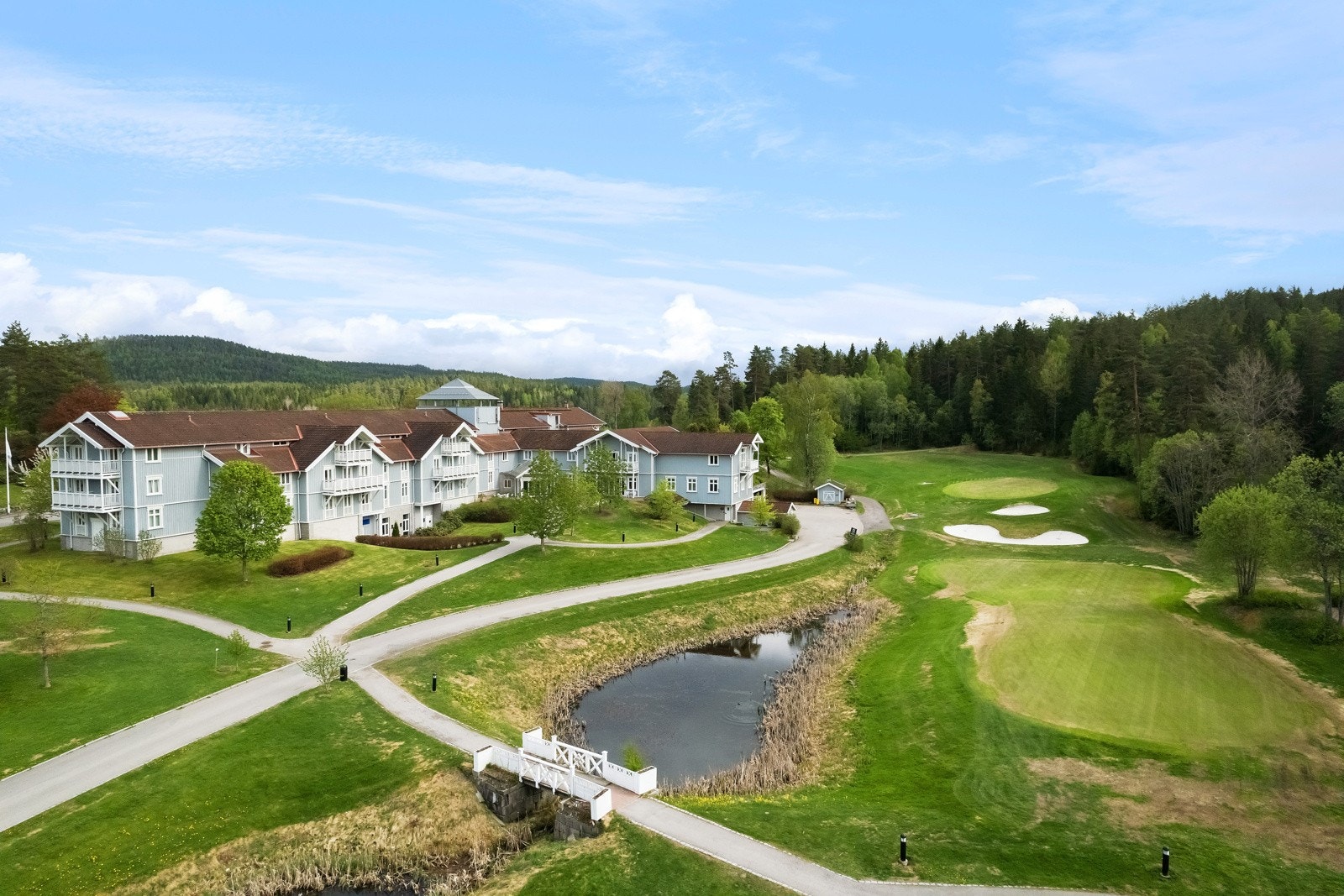 Kort kjøretur fra Losby gods med flotte tur- og rekreasjonsområder Galleribilde