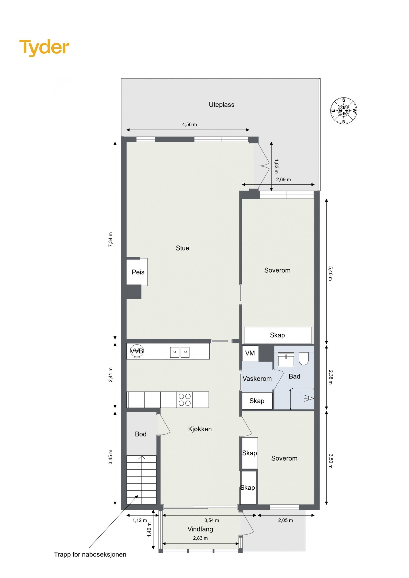 Plantegning 1. Etasje Galleribilde