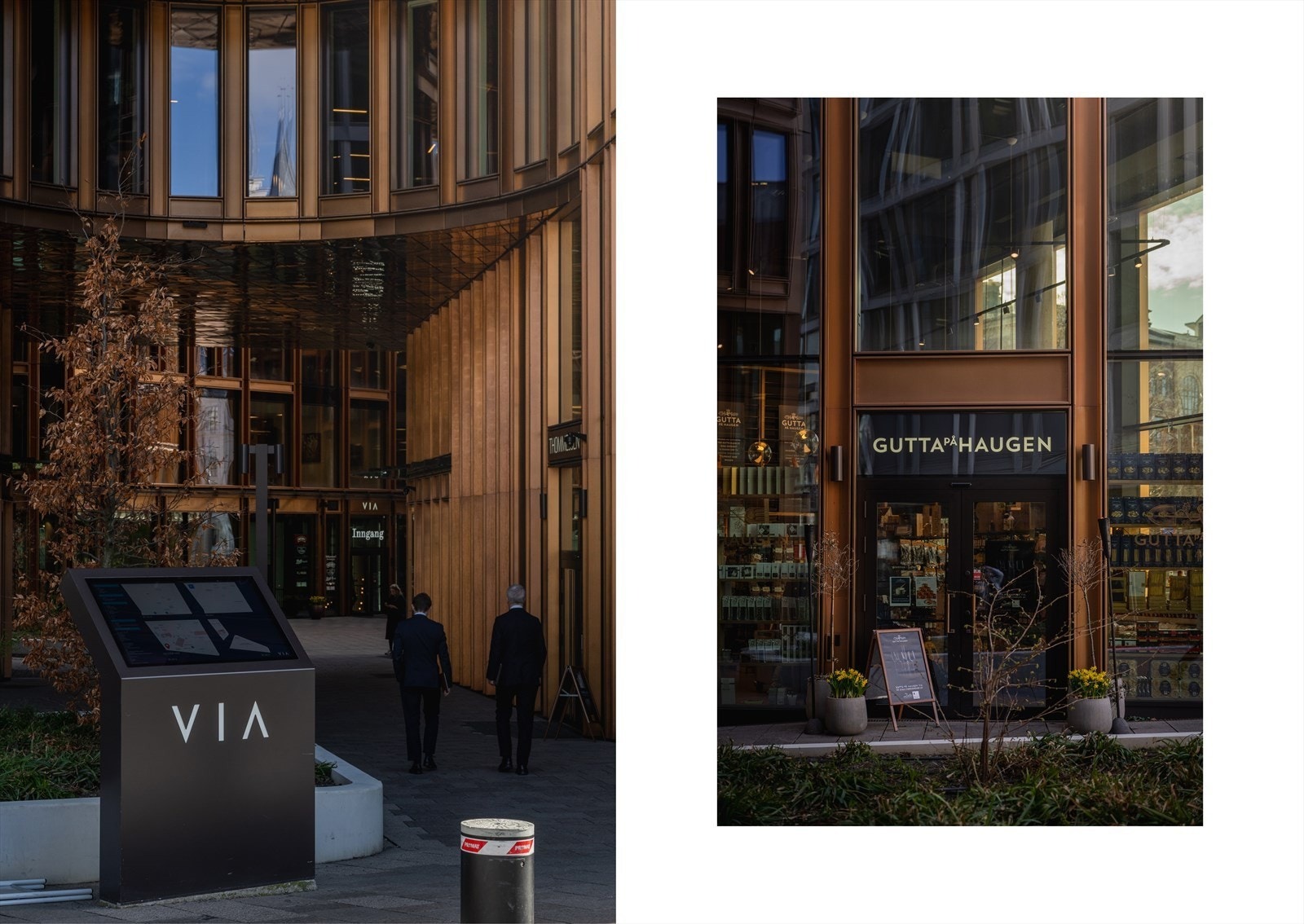 Det nye Via i Vika ligger rett nedenfor med Via village, delikatessebutikker og næringsliv Galleribilde