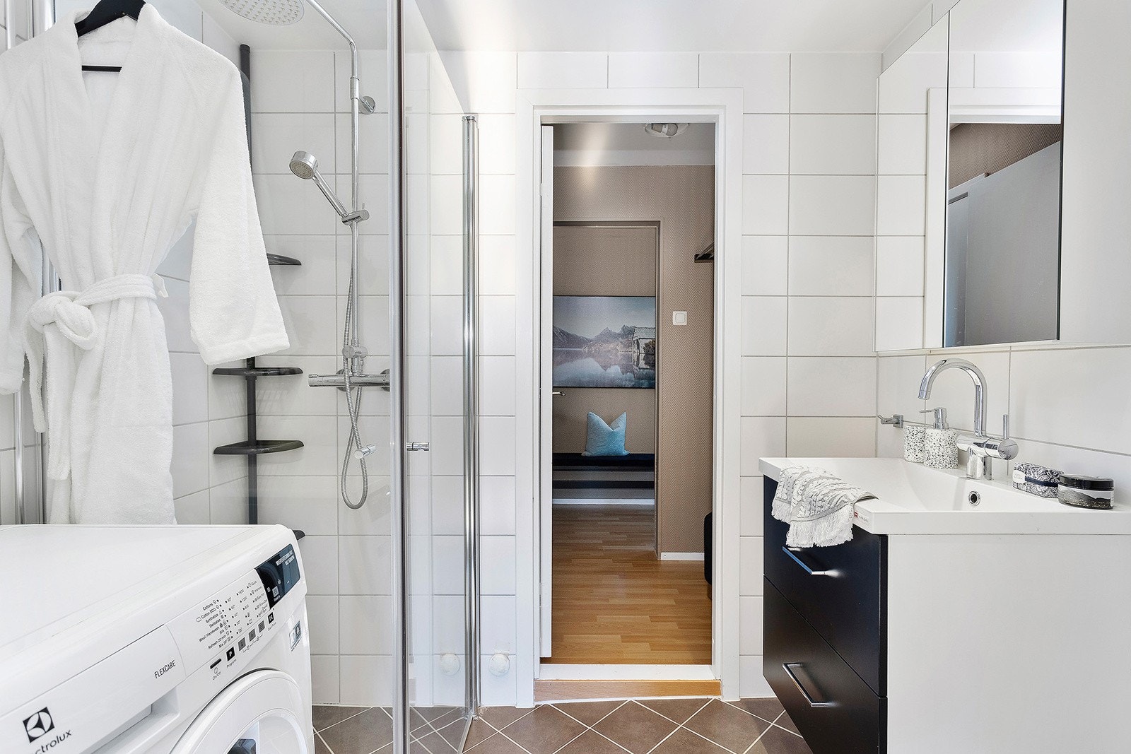Badet er renovert i regi av borettslaget i 2013 Galleribilde