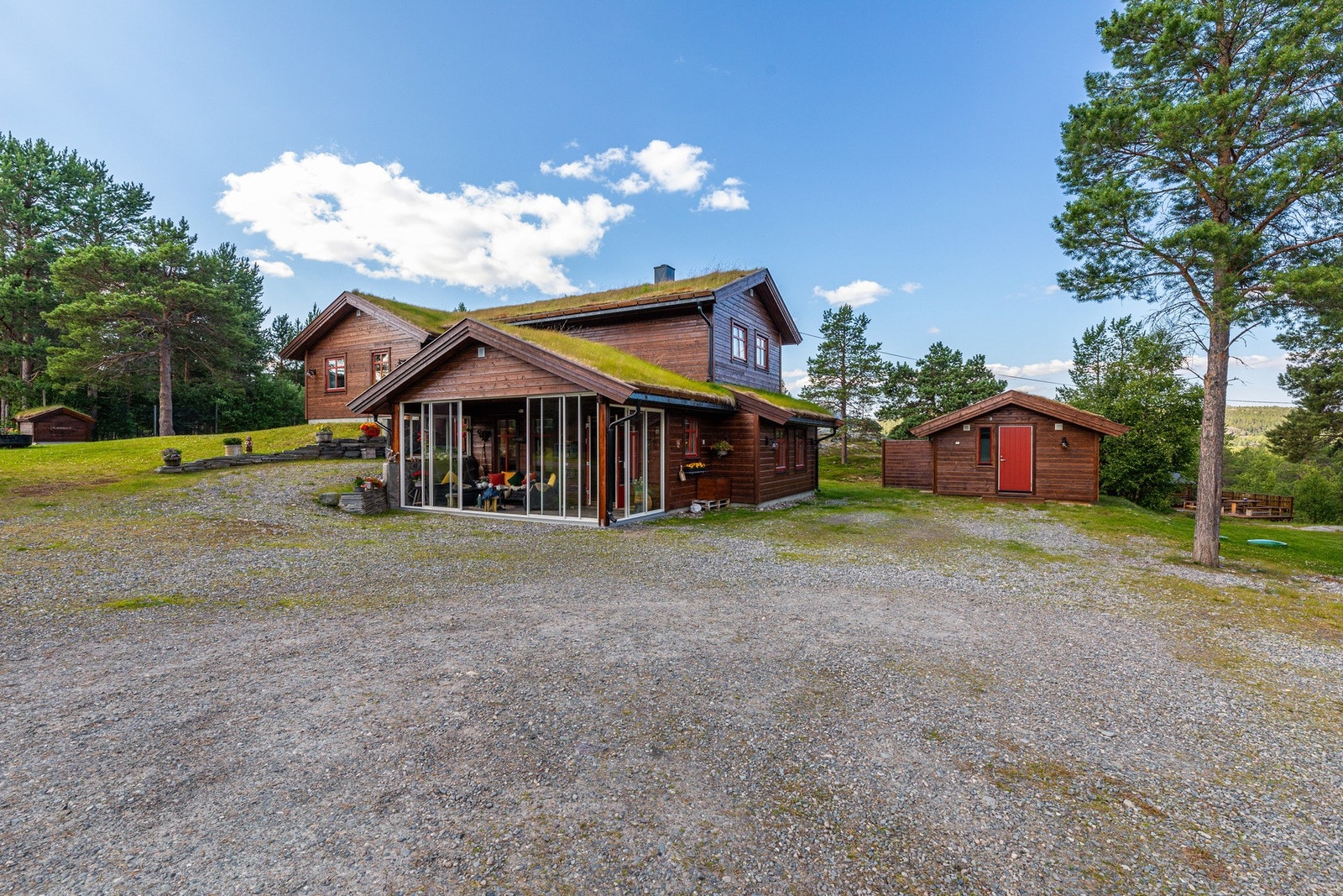 Eneboligen ble oppført i 2009 Galleribilde