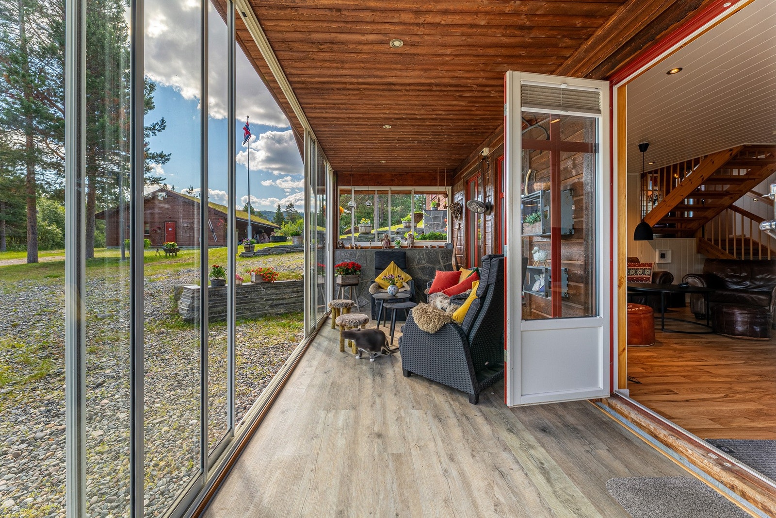 Vinterhage ca. 13 m² Galleribilde