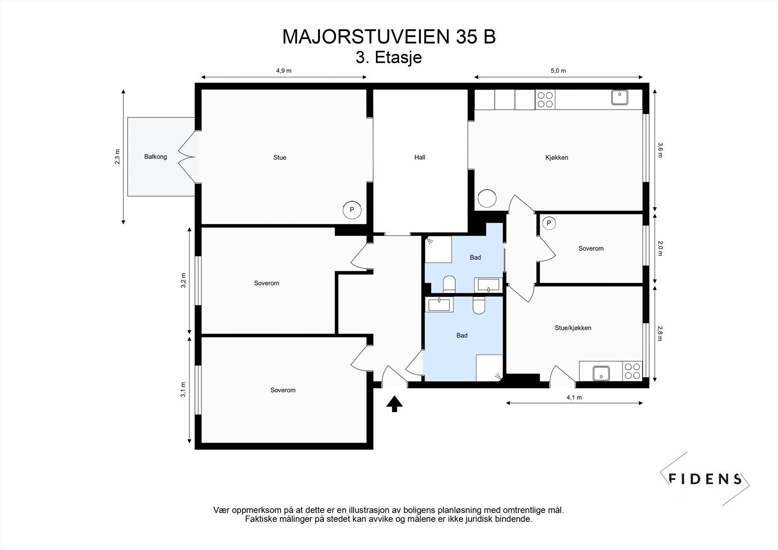 Plantegning Galleribilde