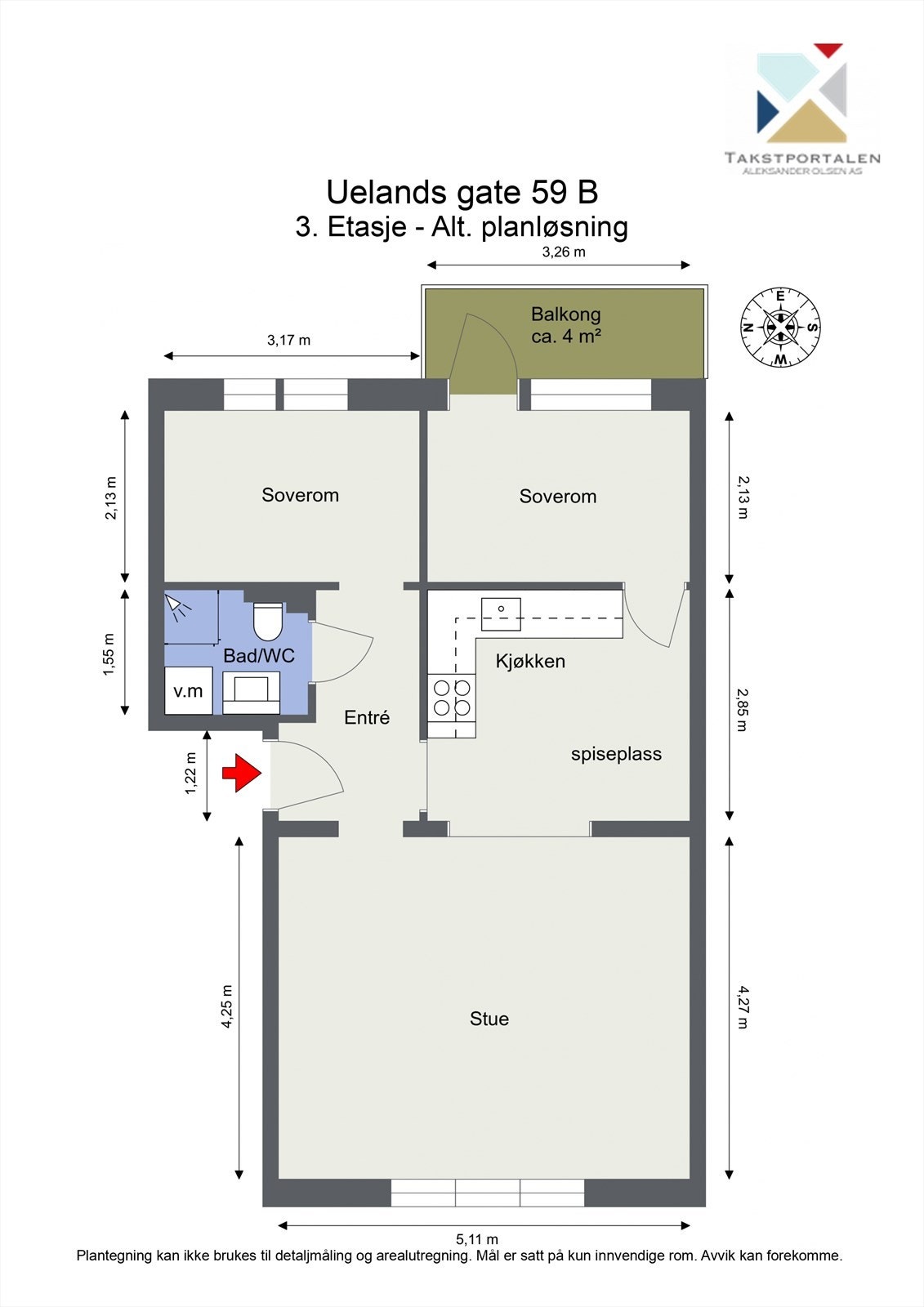 Alternativ plantegning Galleribilde
