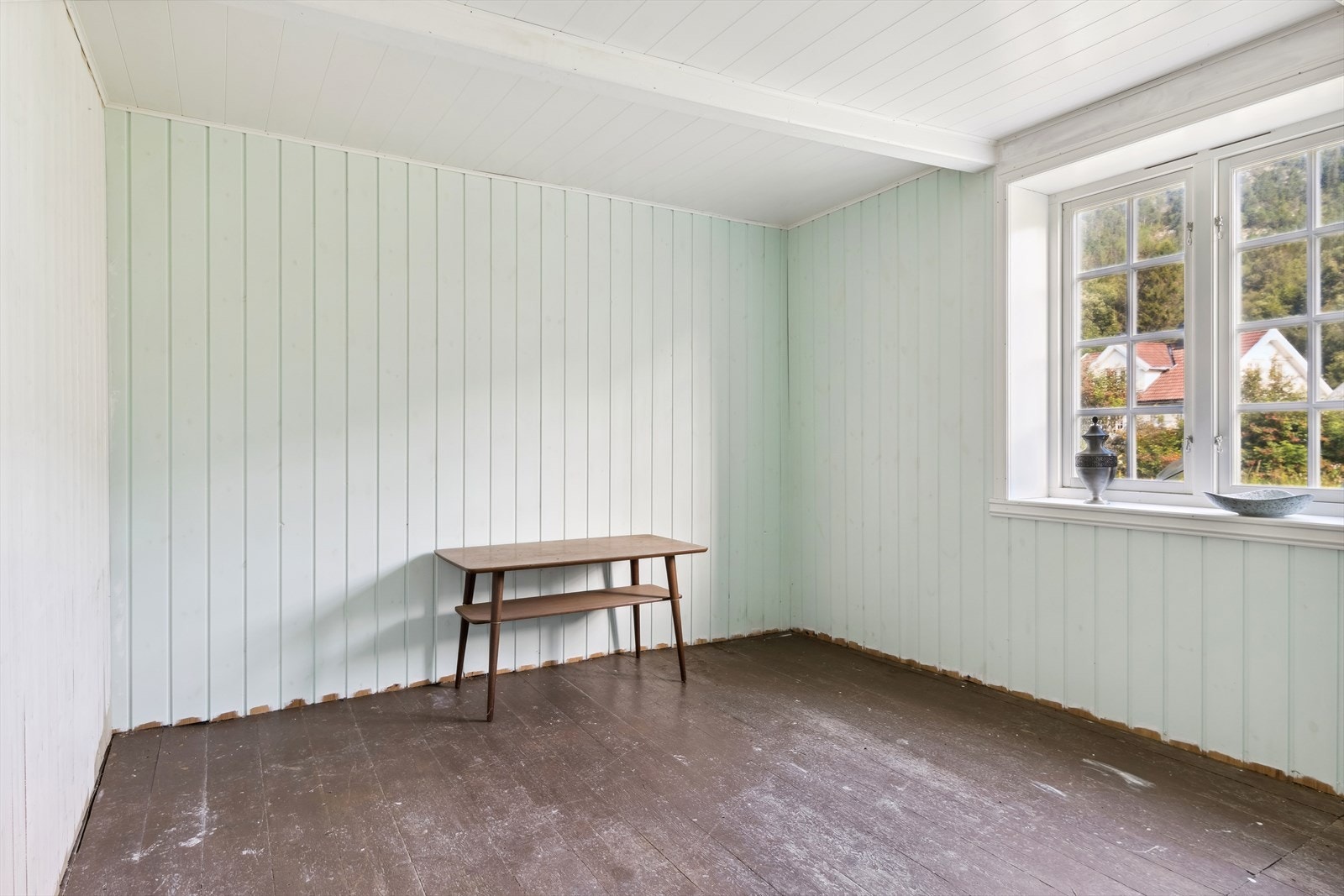 Et av boligens soverom er i 1. etasje. Galleribilde