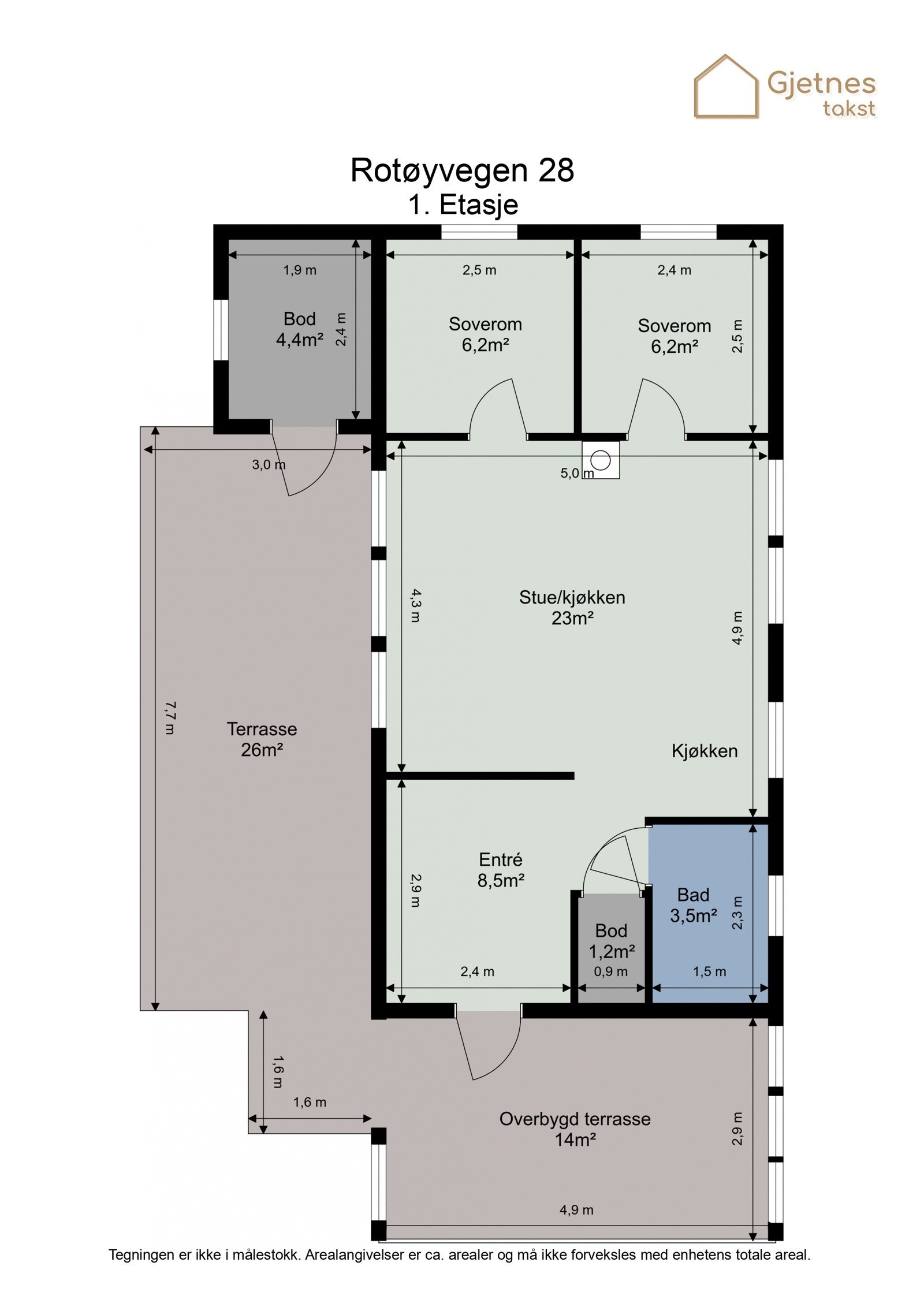 Plantegning Galleribilde