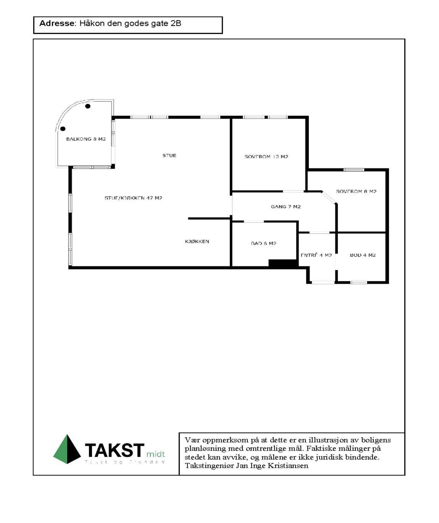 Planskisse Galleribilde