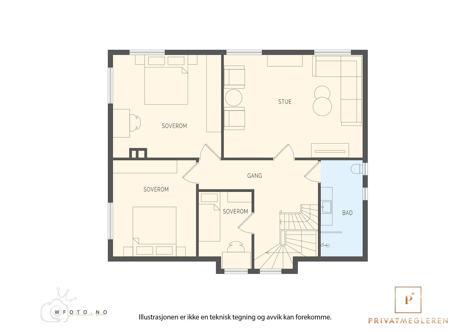 - Planløsning 2.etasje - Galleribilde