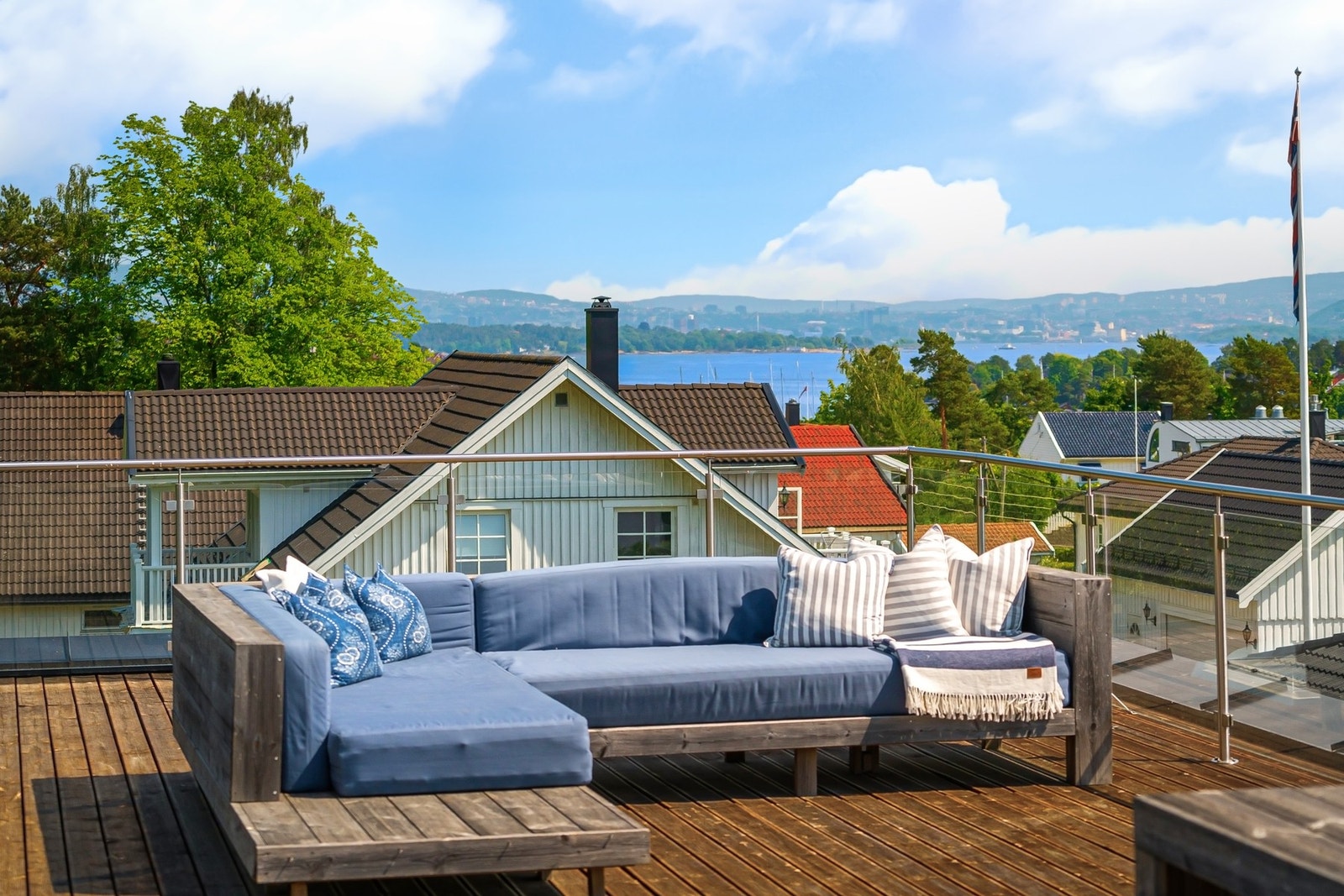 Mange fine soner på takterrassen Galleribilde