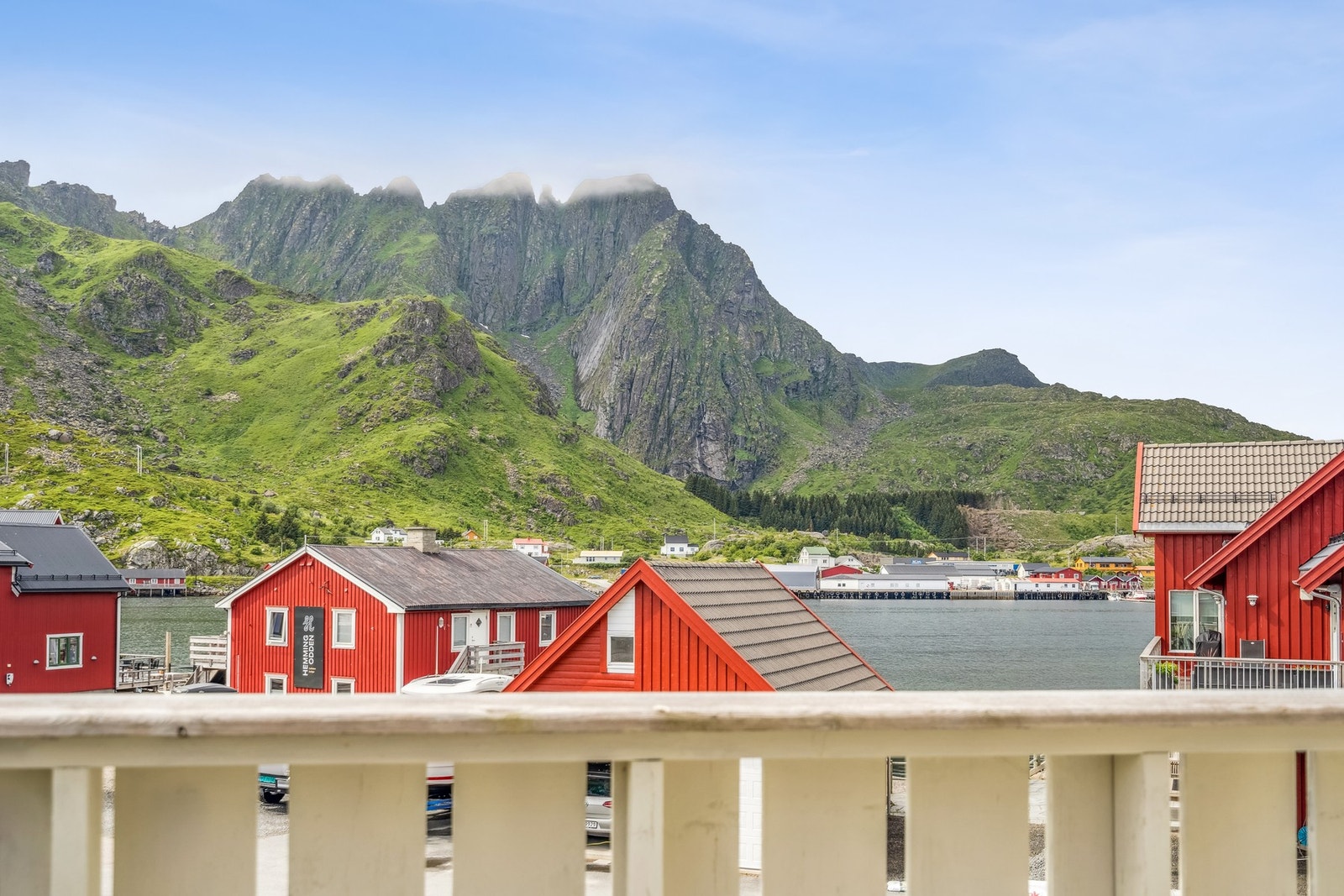 Fin utsikt fra balkongen. Galleribilde