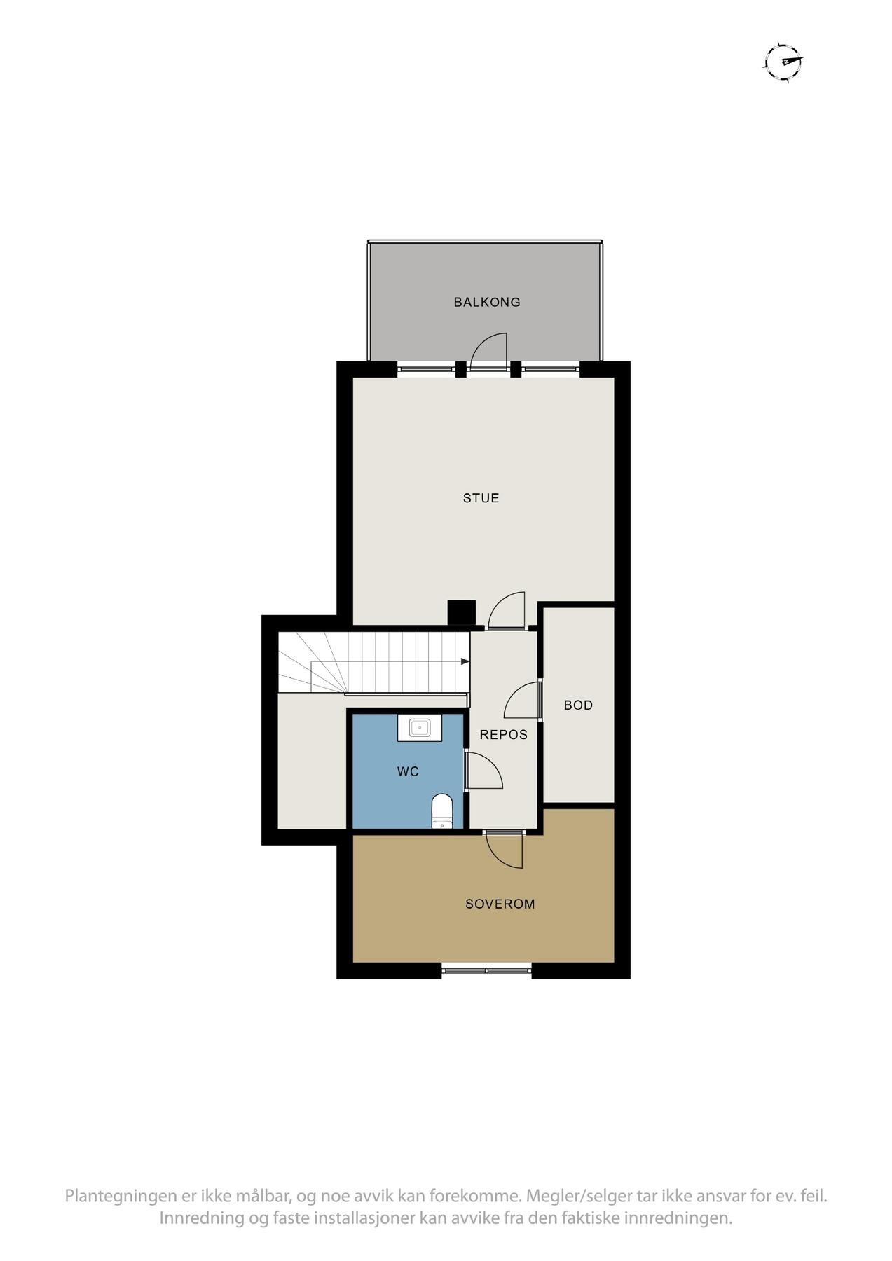 Plantegning loft Galleribilde