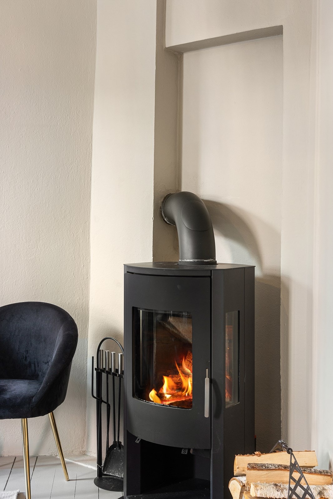 Lekker peis som kommer godt med på kalde vinterdager. Galleribilde