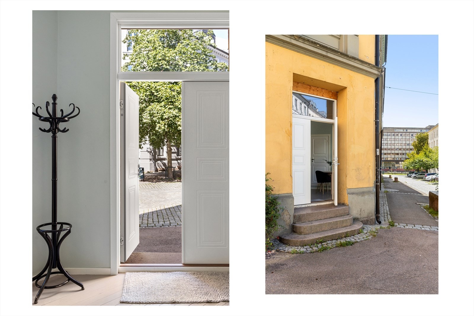 Du har også et inngangsparti som tar deg direkte til leiligheten. Galleribilde