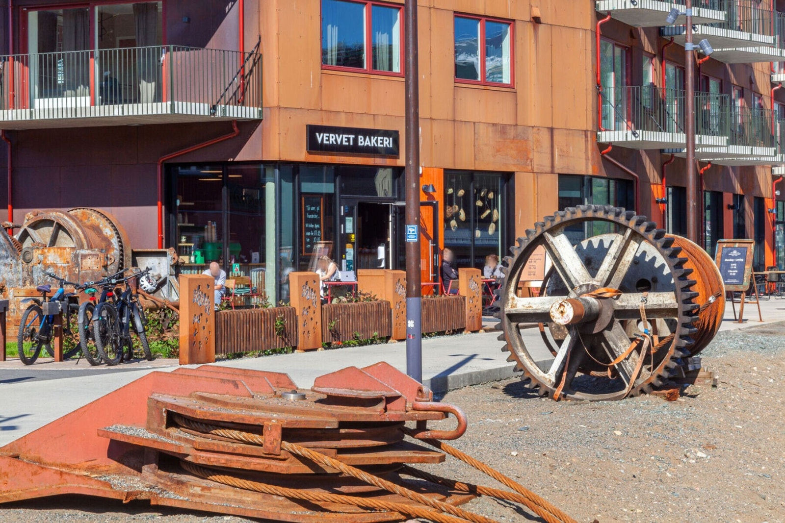 Bakeri i gangavstand. Galleribilde