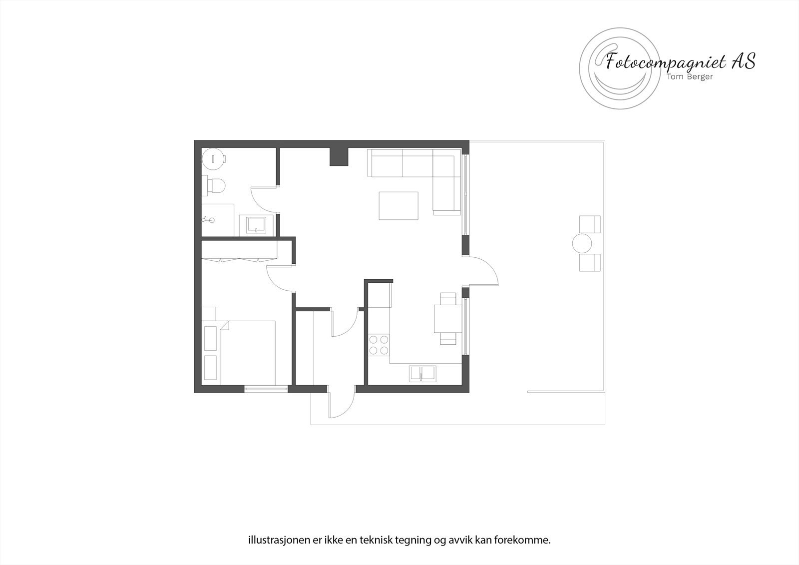 U.etasje - Utleieleiligheten Galleribilde