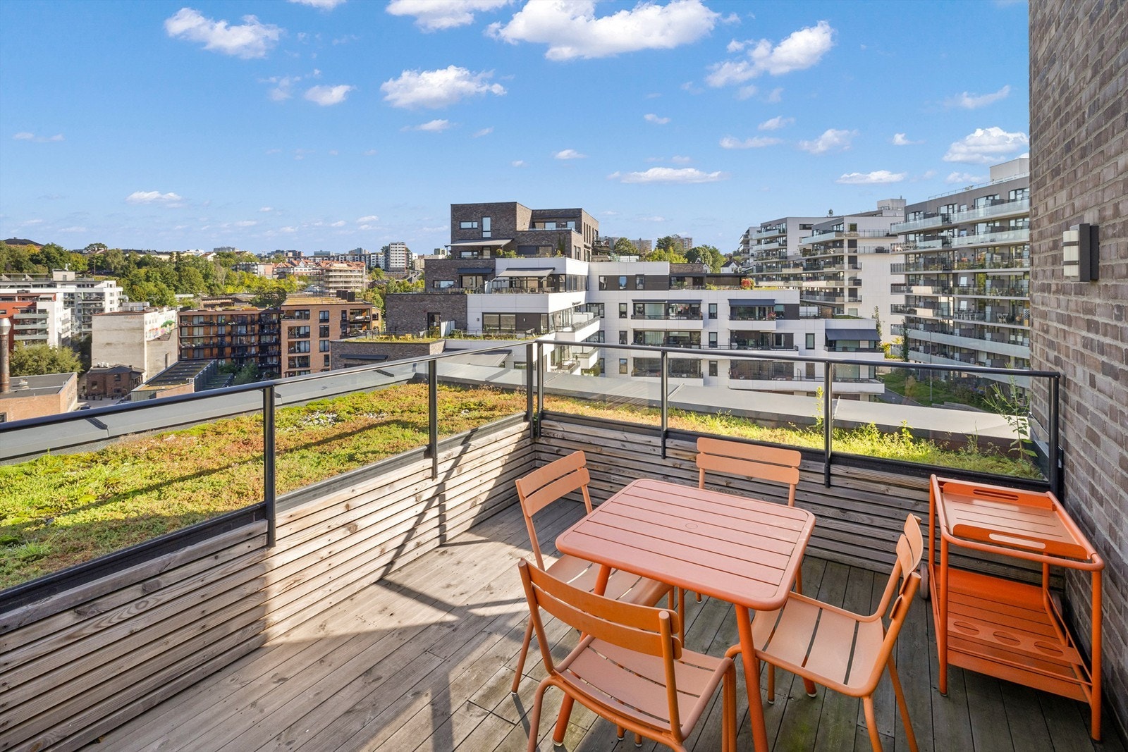 Felles takterrasse med fin utsikt Galleribilde