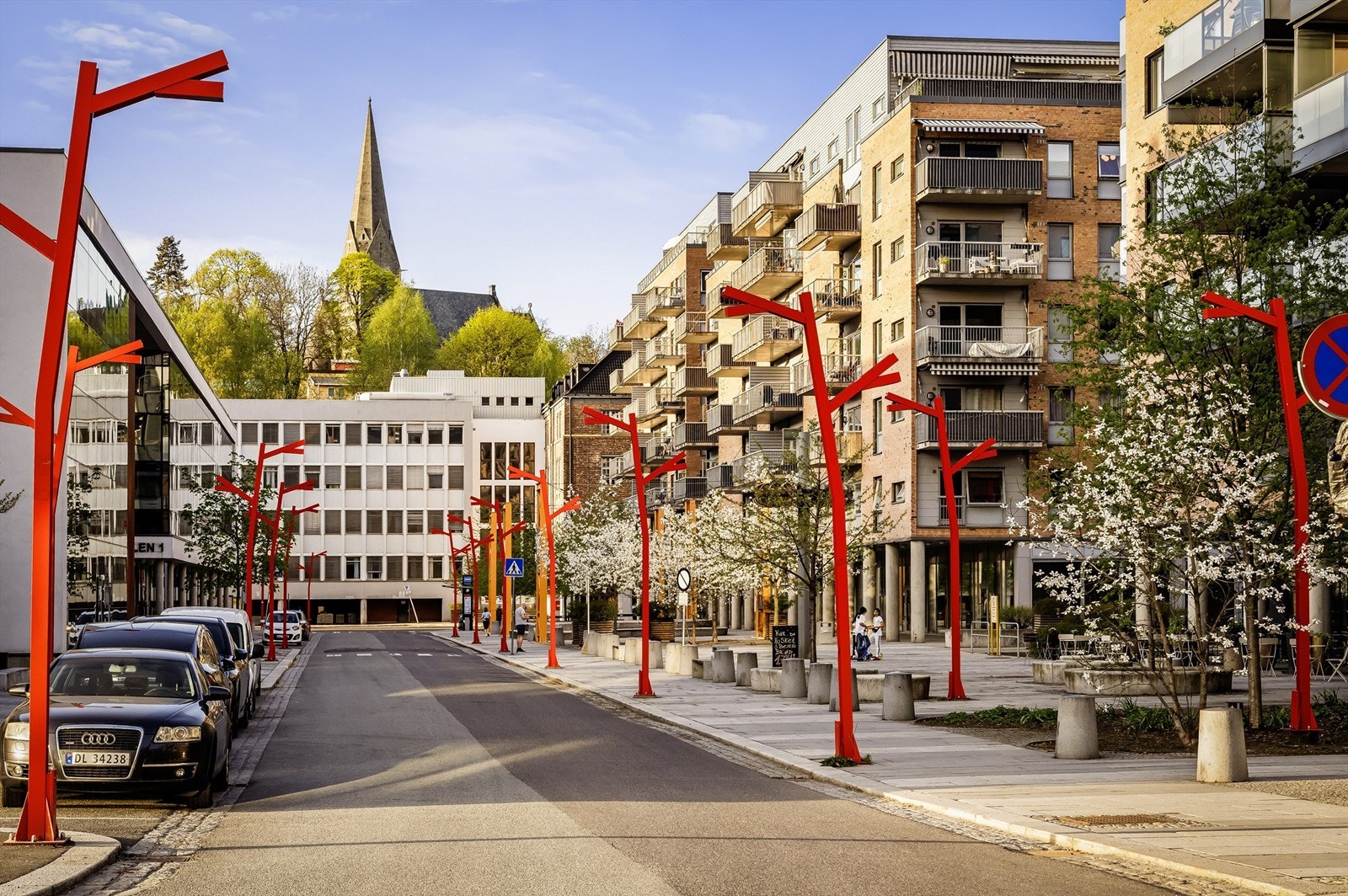 Kværnerbyen er pent opparbeidet og veletablert Galleribilde