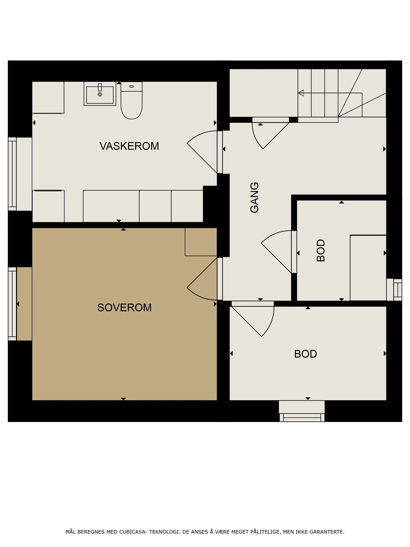 Plantegning kjelleretasje Galleribilde