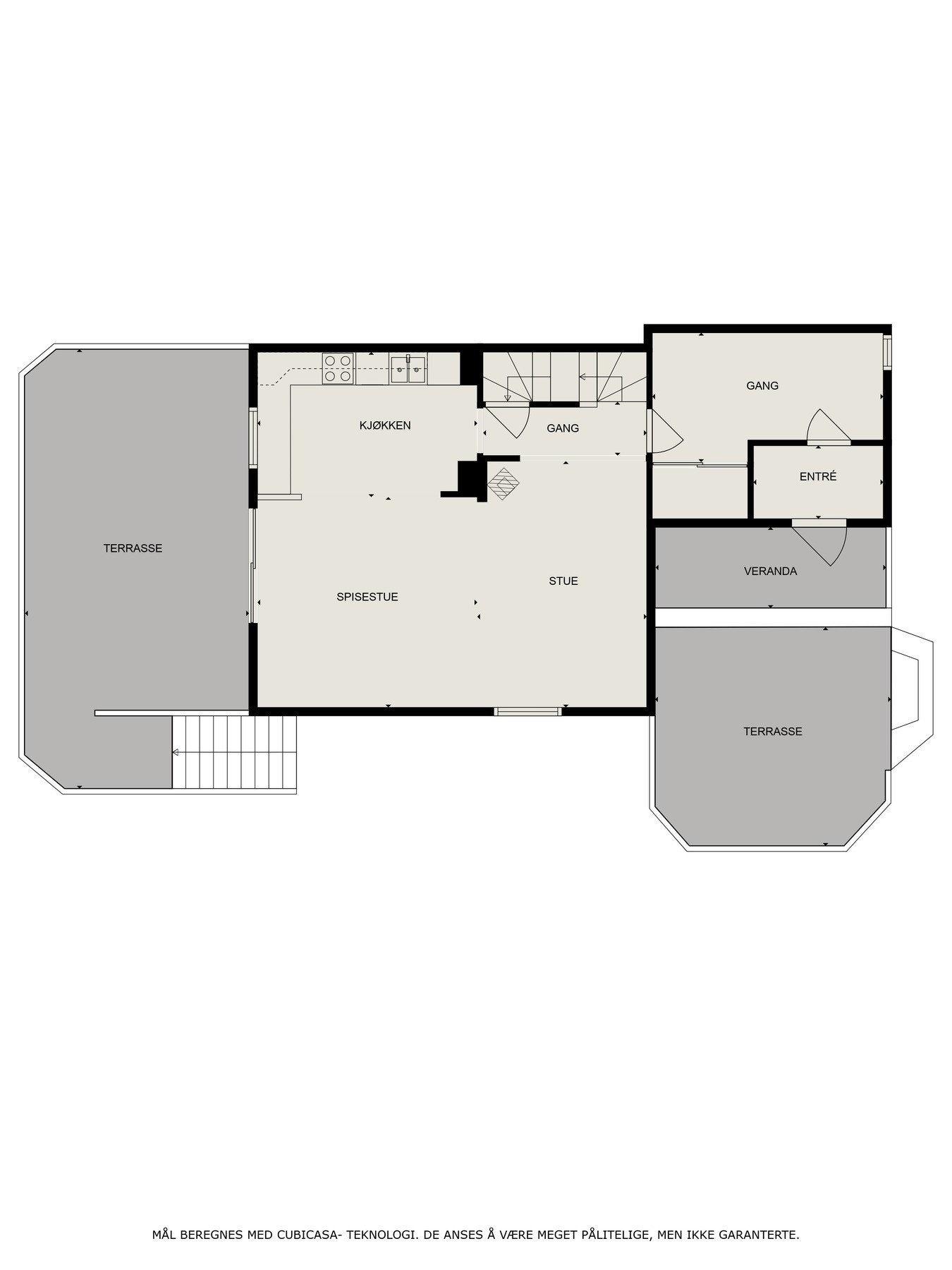 Plantegning hovdetasje Galleribilde