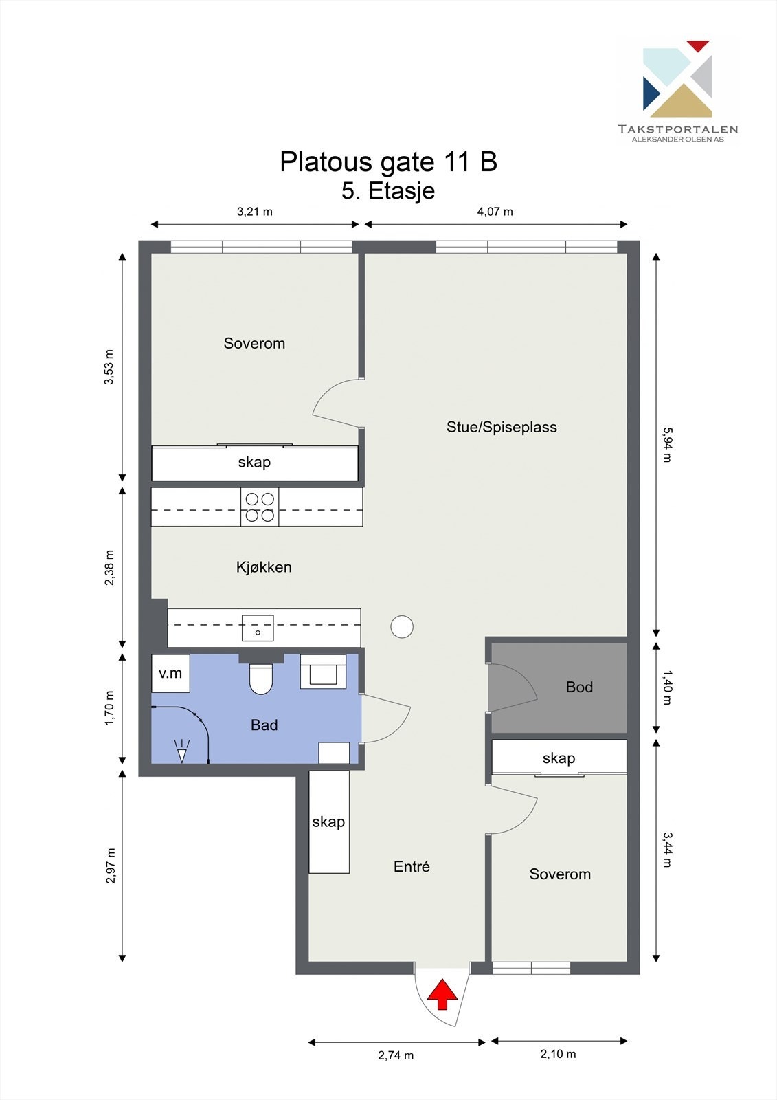 Plantegning Galleribilde
