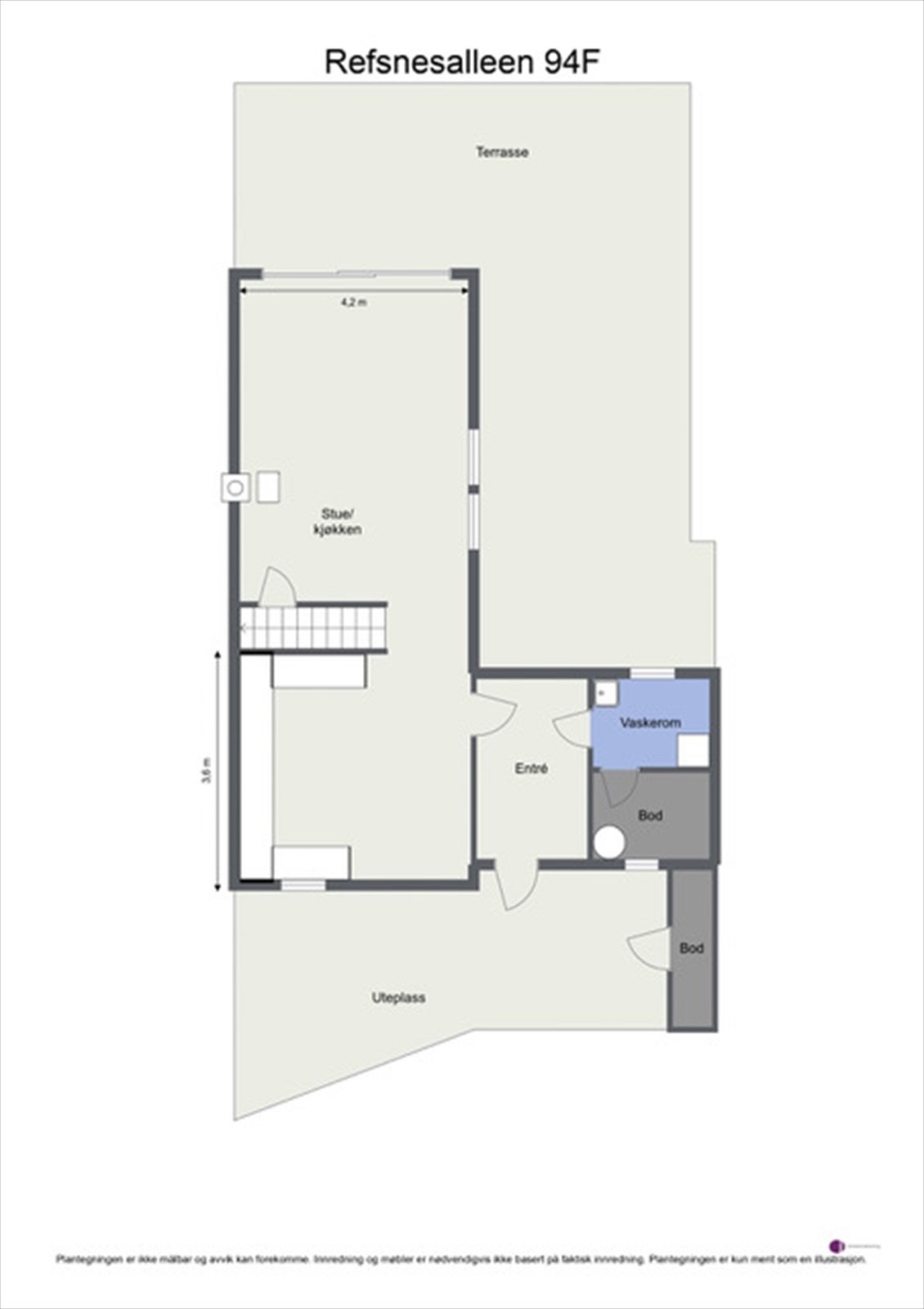 Veiledende skisse av første etasje. Galleribilde