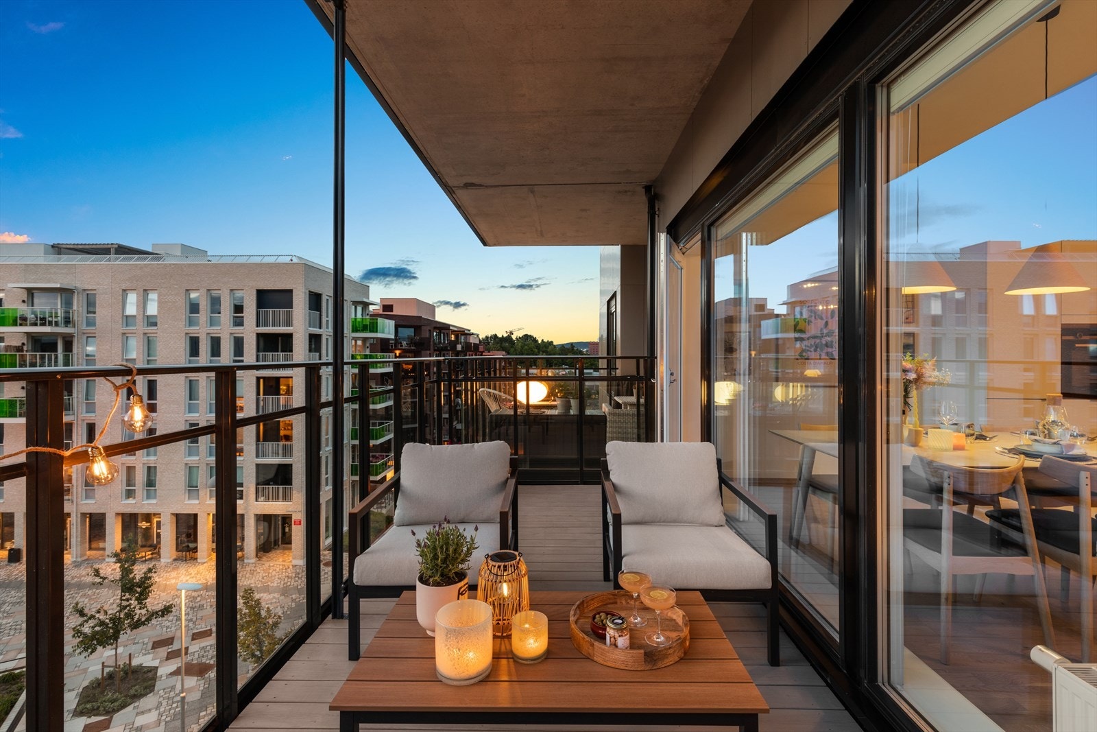 Leiligheten byr på en herlig balkong på ca. 11 m². Galleribilde