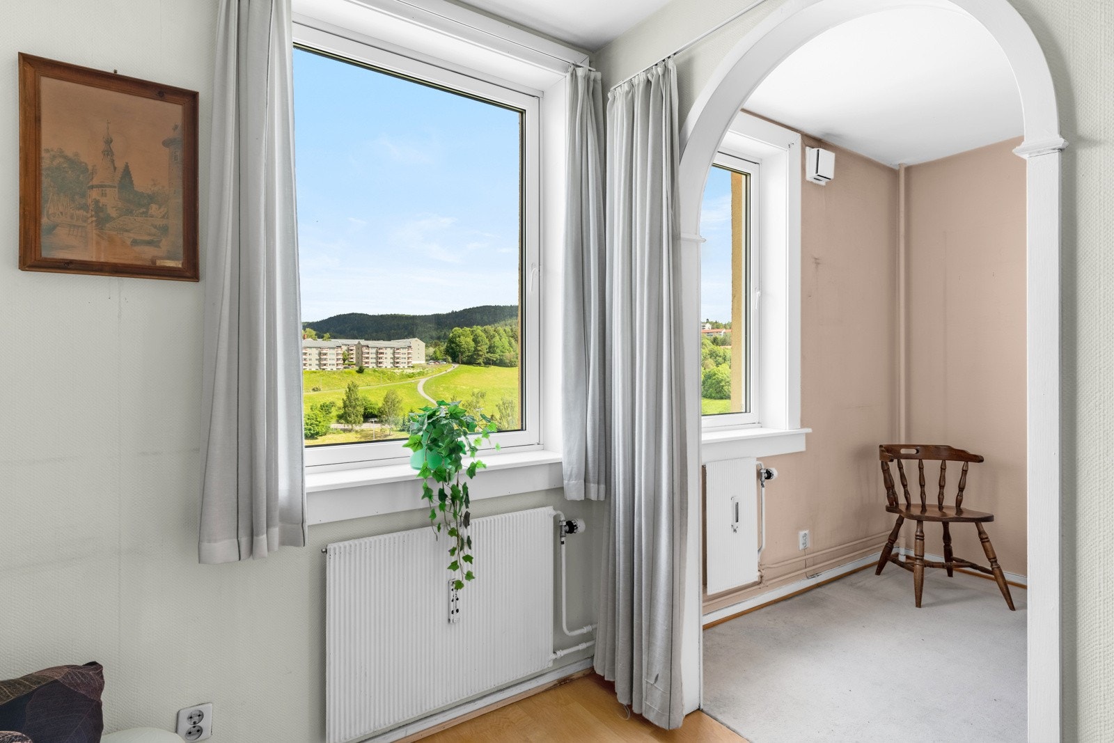 Flott utsikt fra leilighetens vinduer. Galleribilde